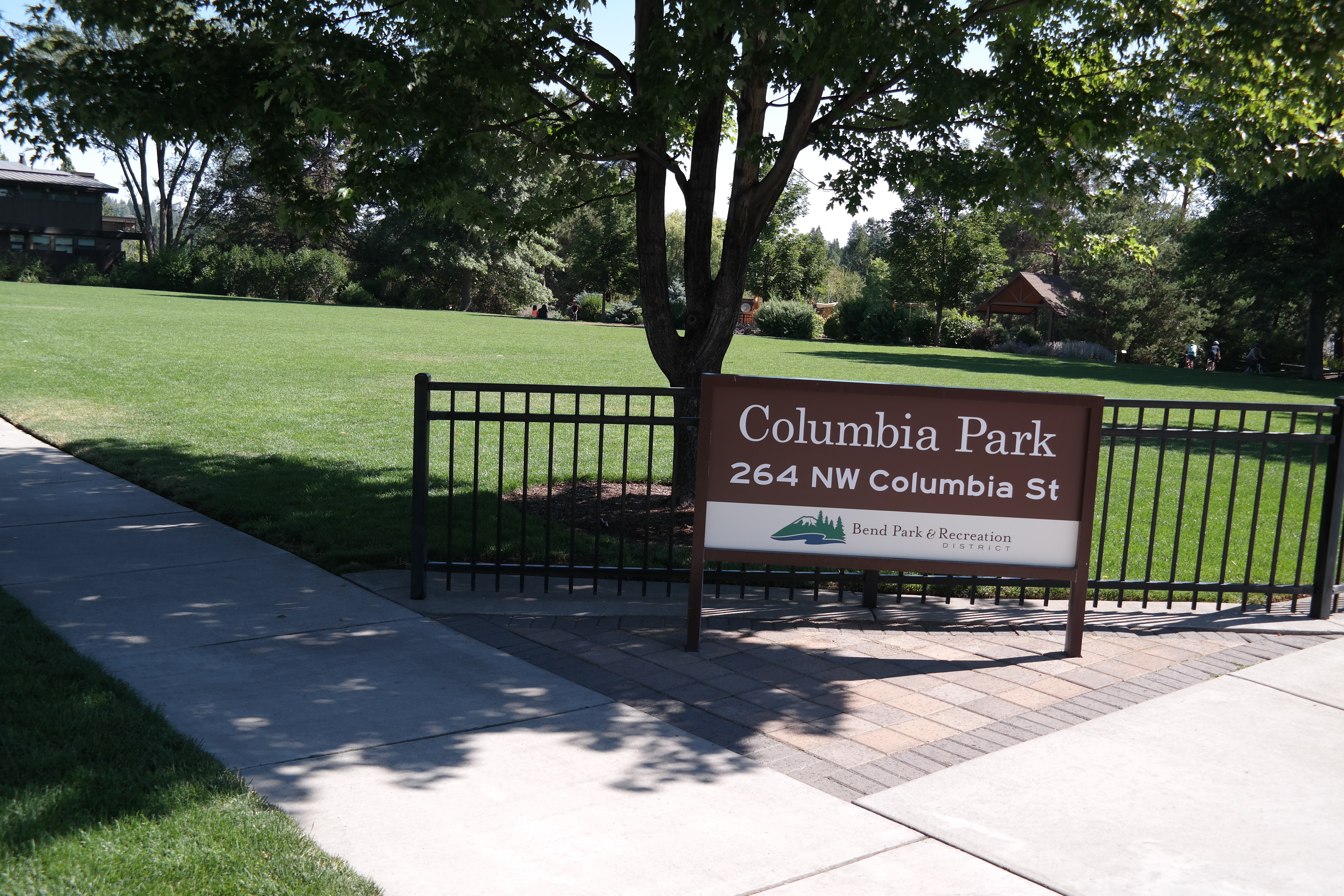 the columbia park sign