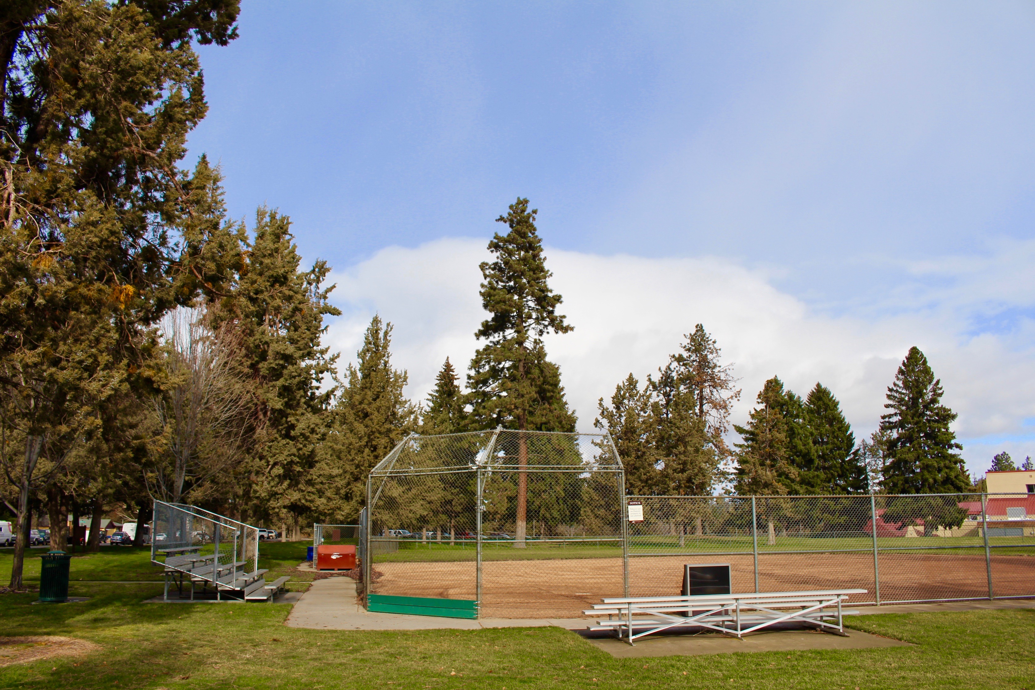 the softball field at juniper park