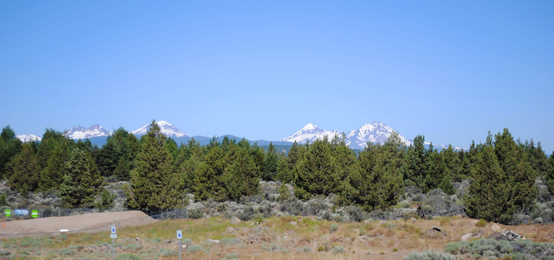 A view of the Cascades from Big Sky Park.