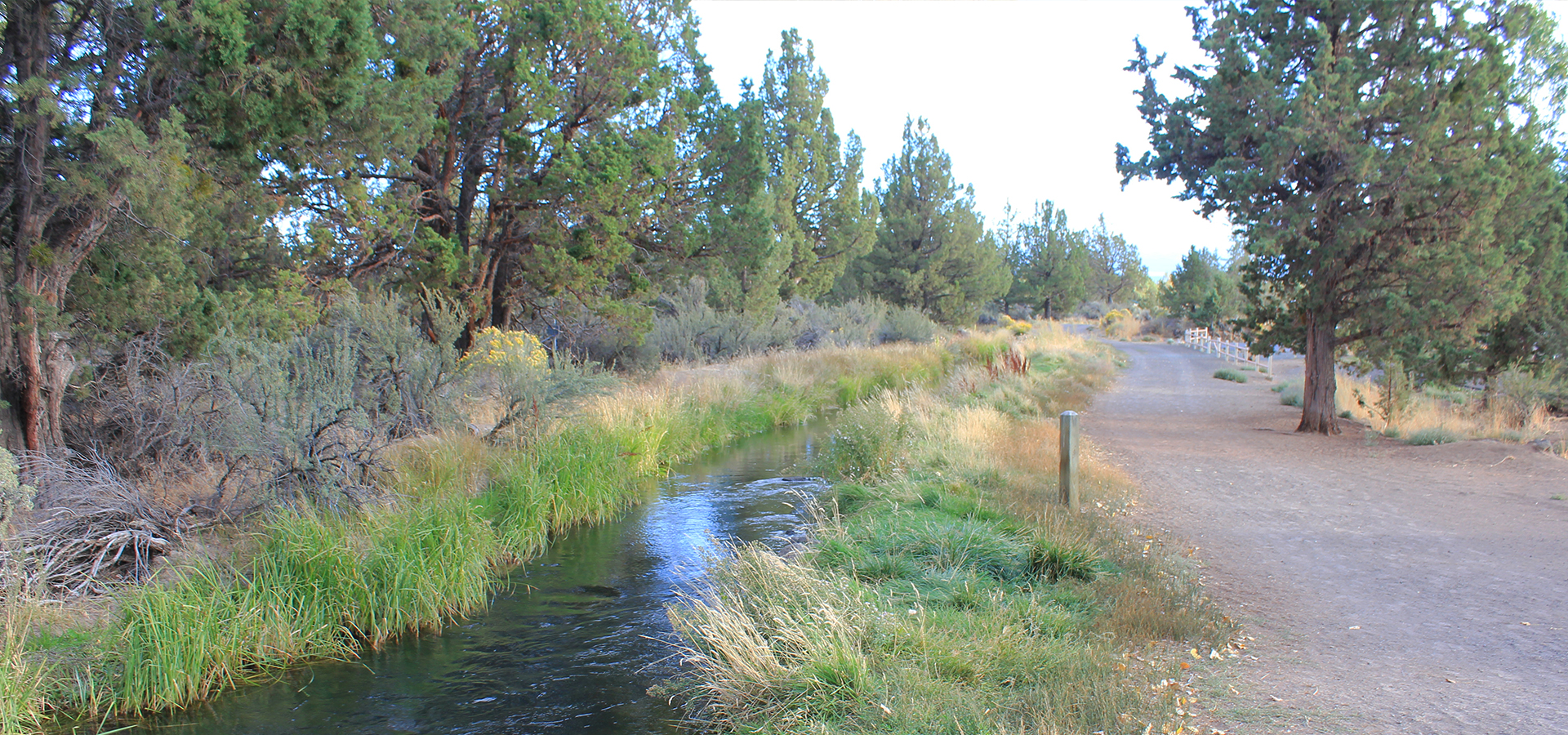 The canal trail at Big Sky Park.