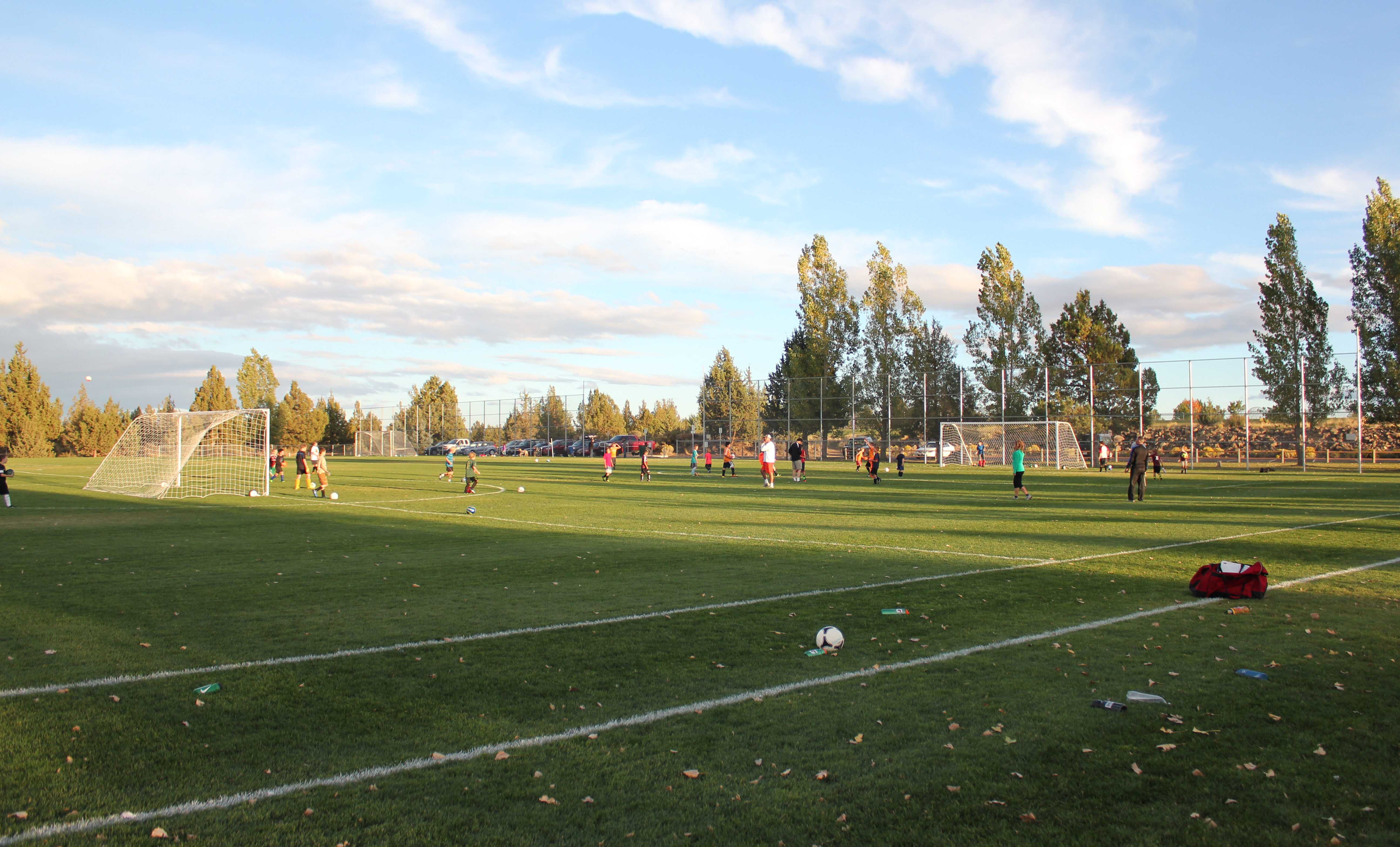 kids playing sports at big sky park