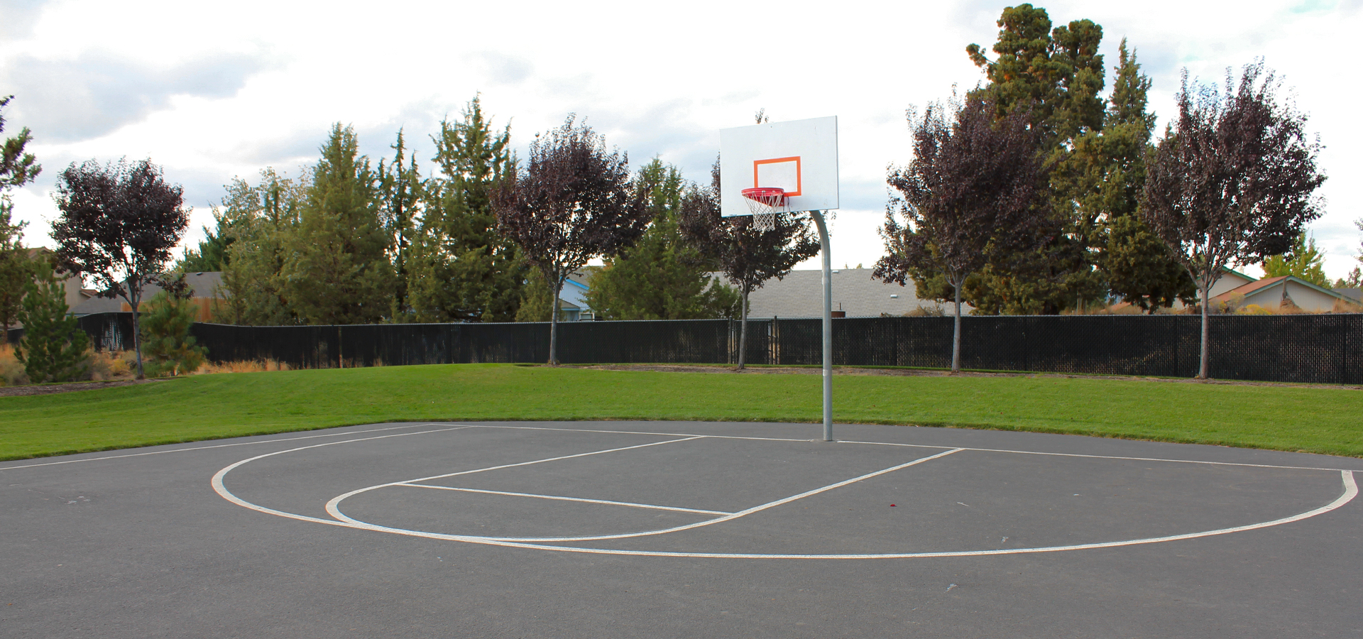 The basketball court at Boyd Acres Park.