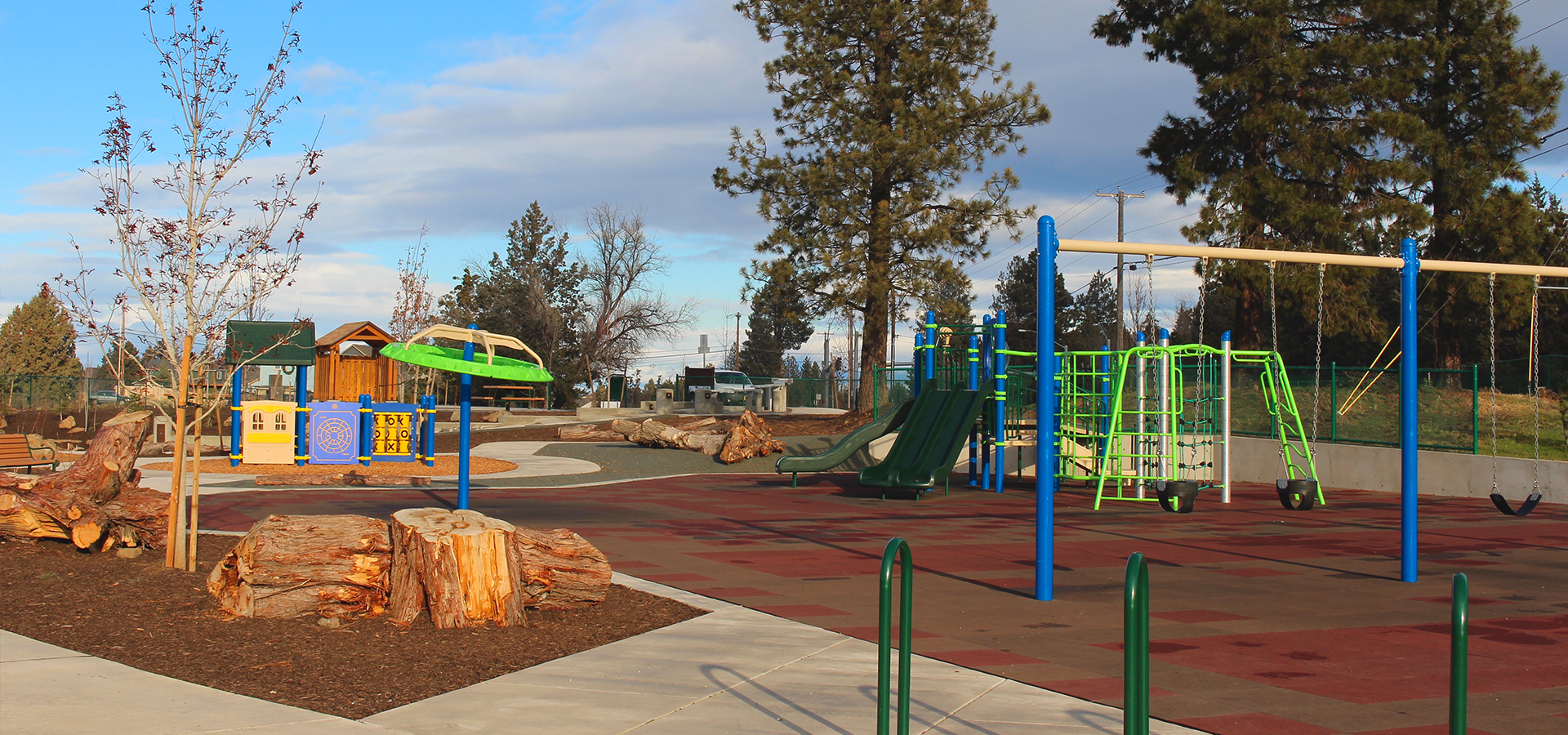 Canal Row park's playground.