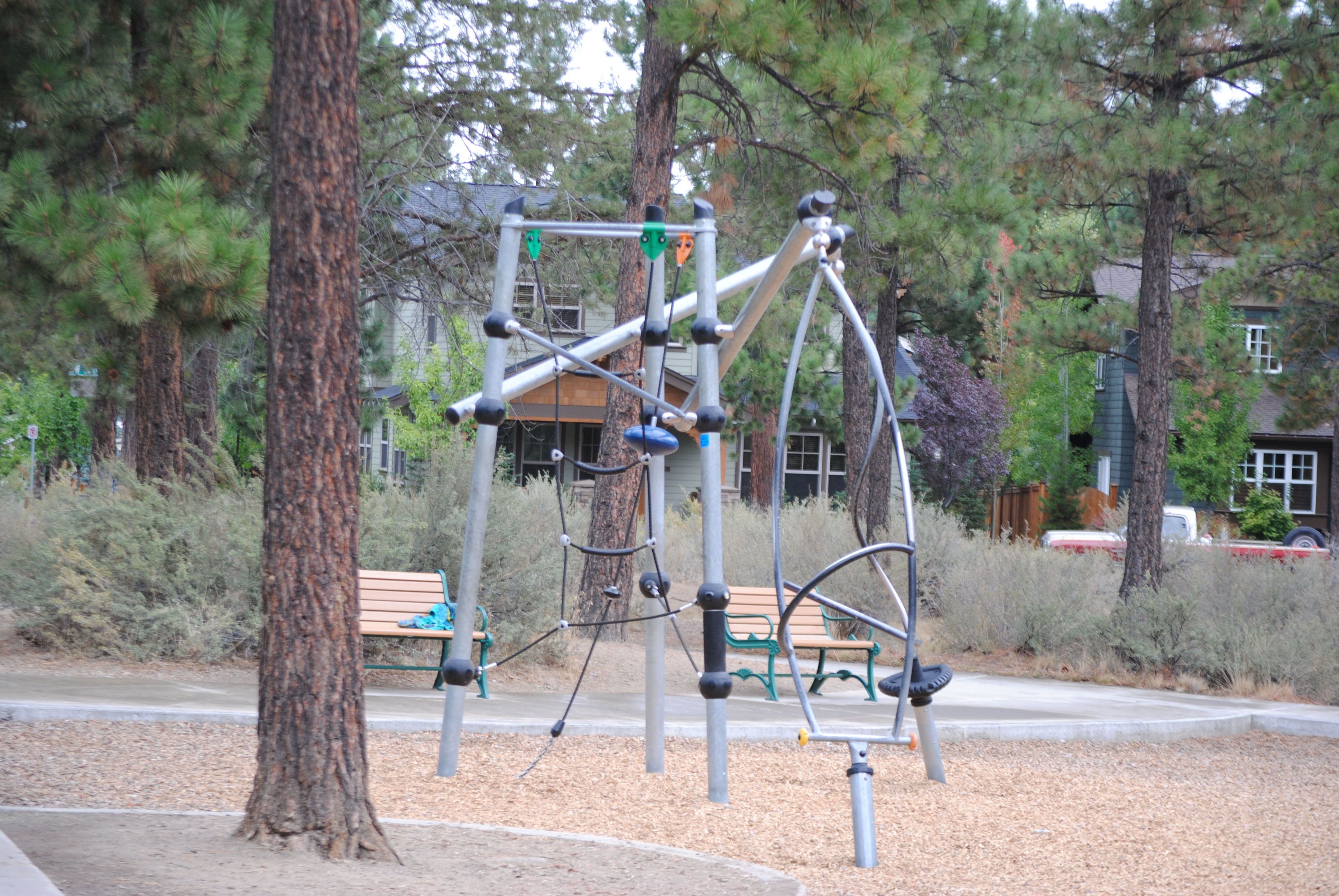 a play structure at compass park