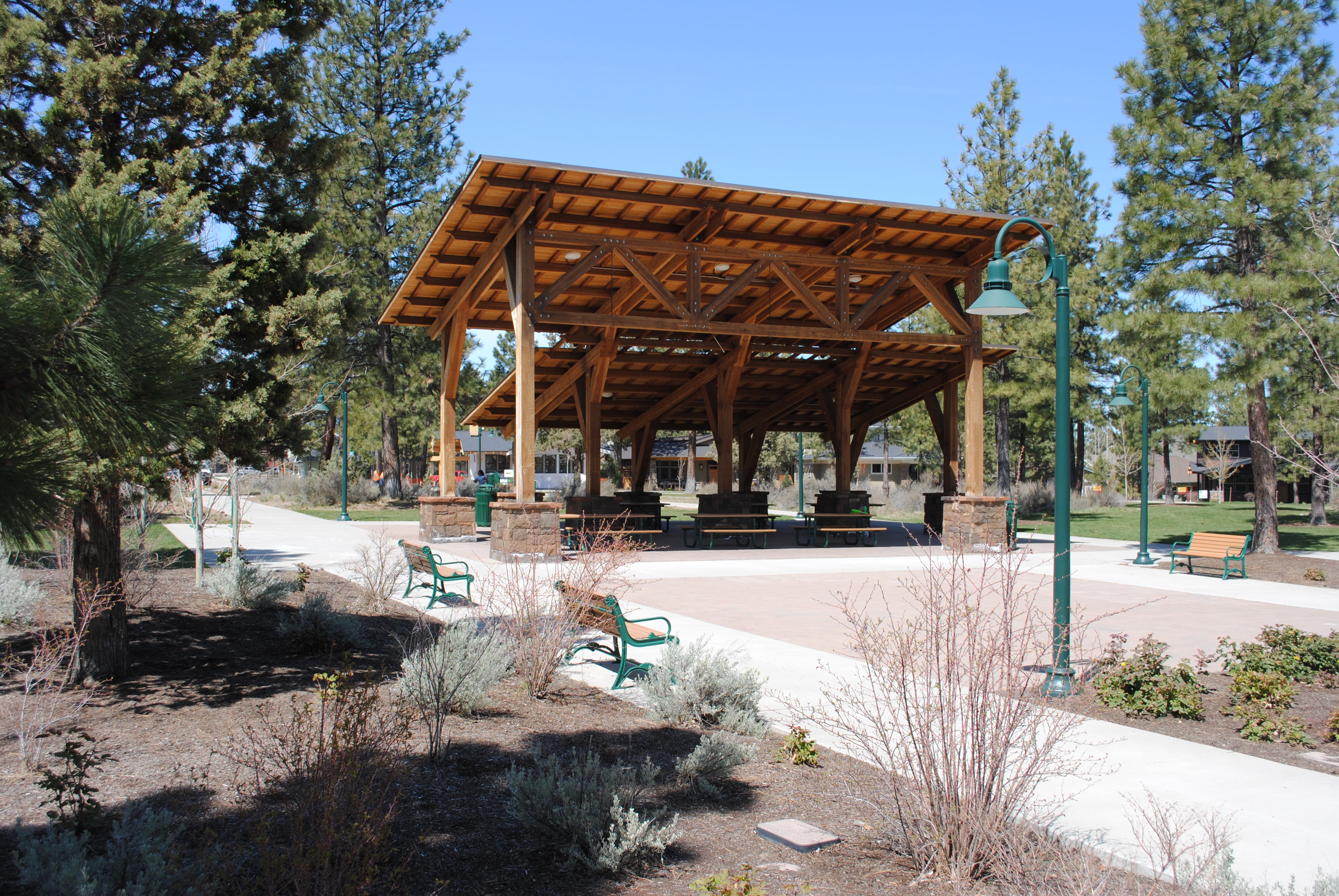 the picnic shelter at compass park
