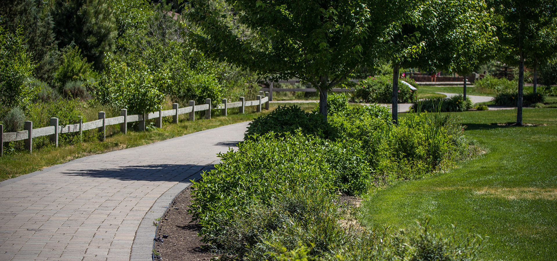 The path at Farewell Bend Park.