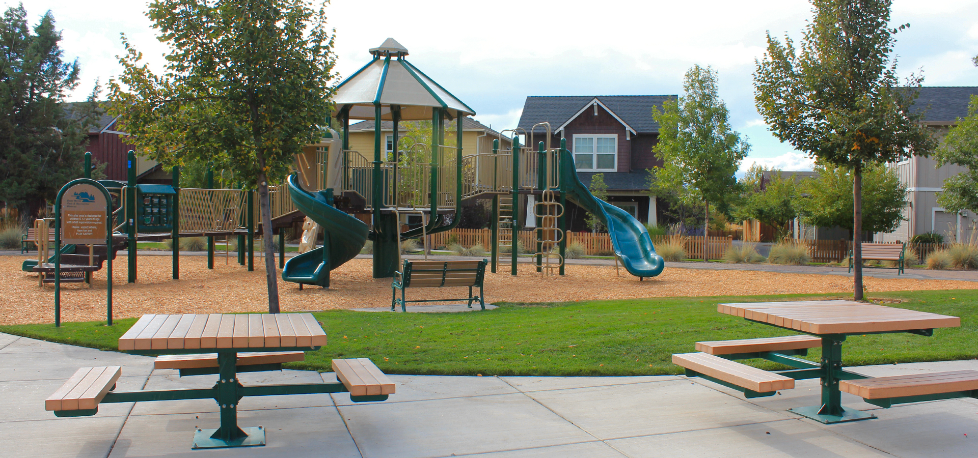 The play area at Gardenside Park.
