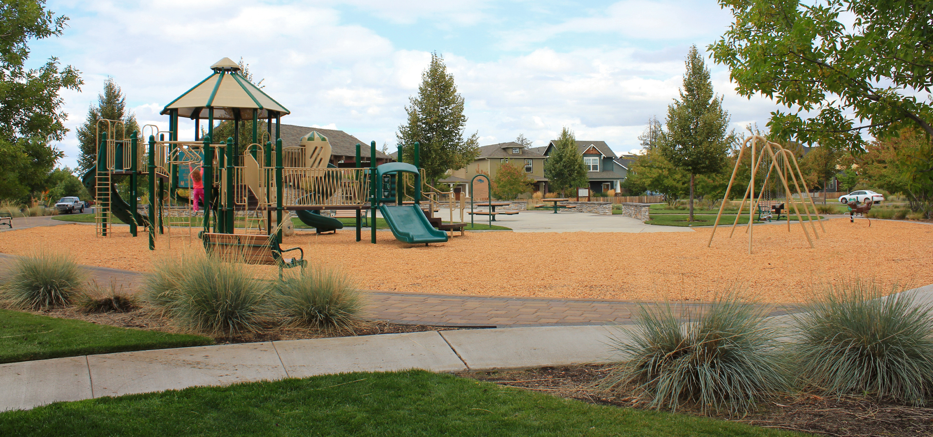 The play area at Gardenside Park.