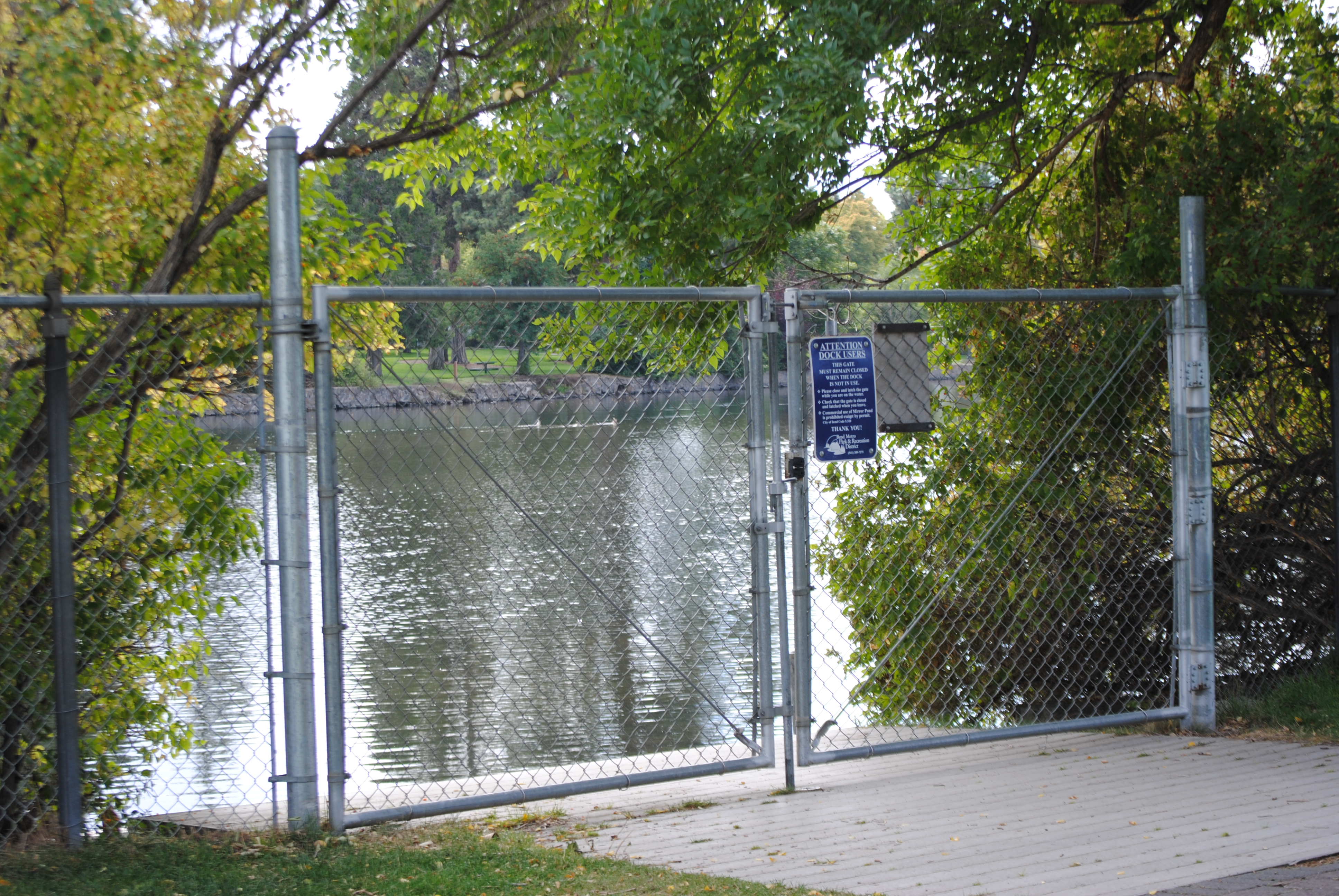 the river access point at harmon park
