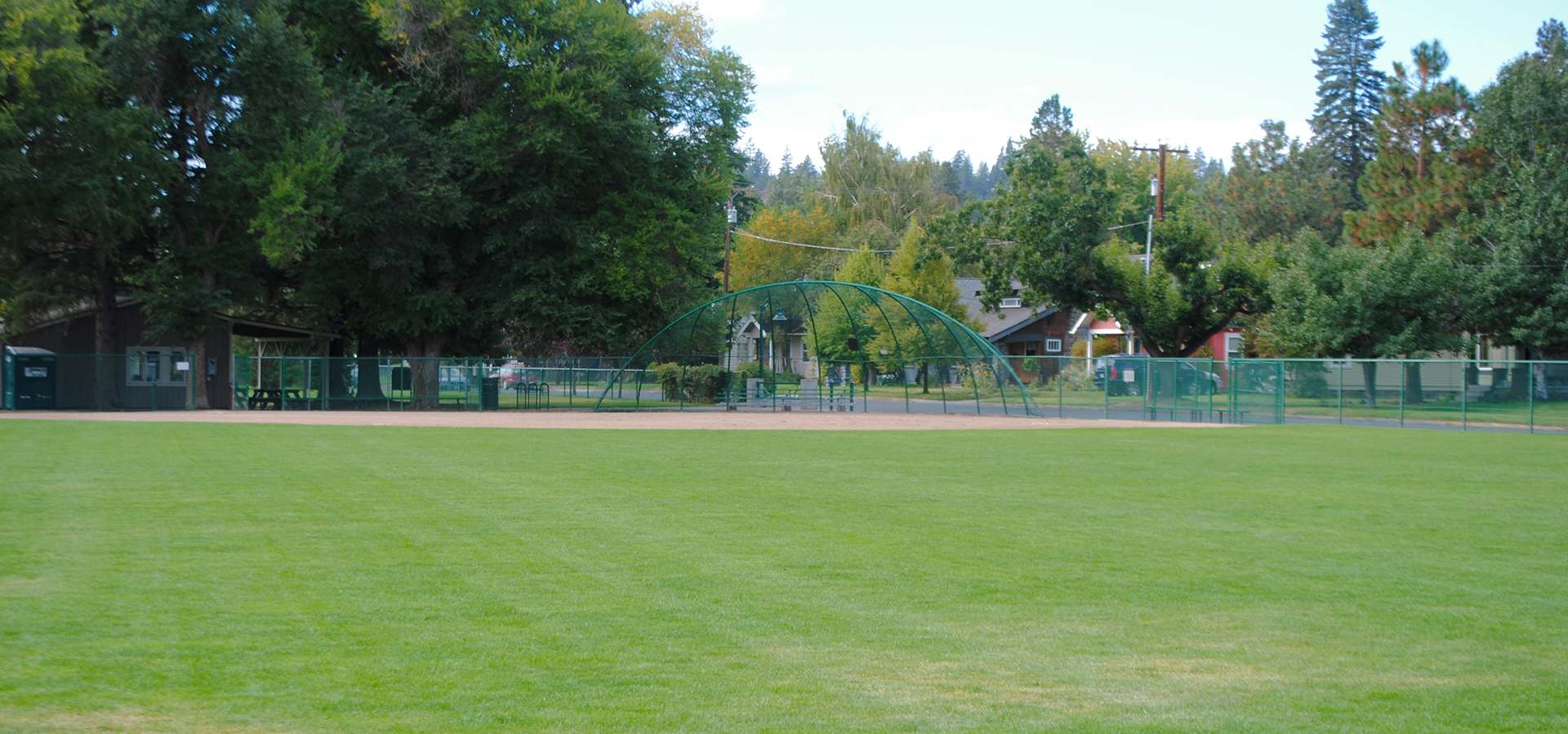 The ballfield at Harmon Park.