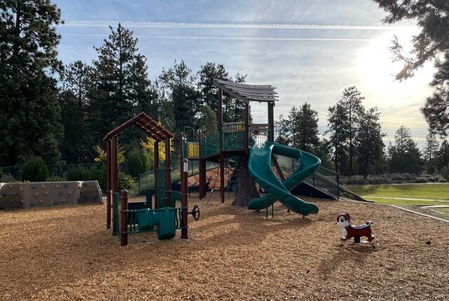 The playground at ponderosa park