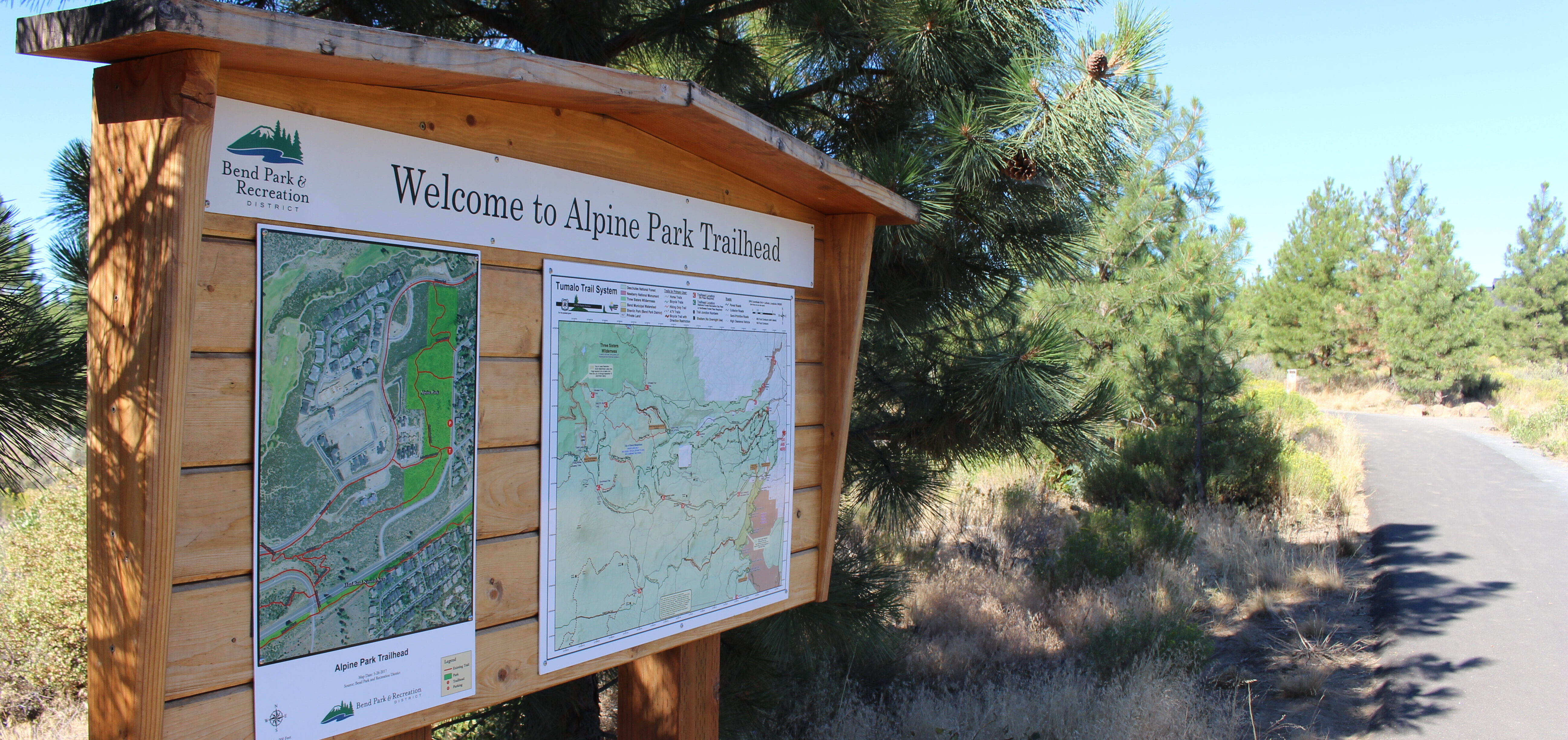 Alpine Park information kiosk