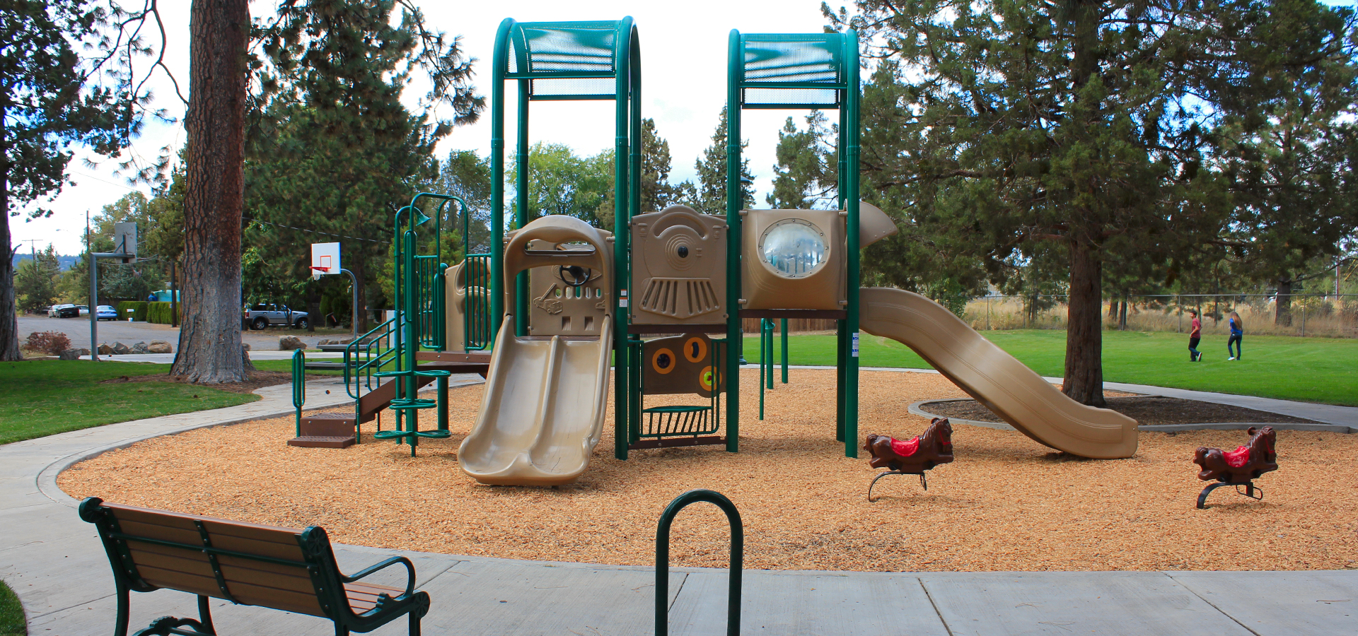 The play structure at Jaycee Park.