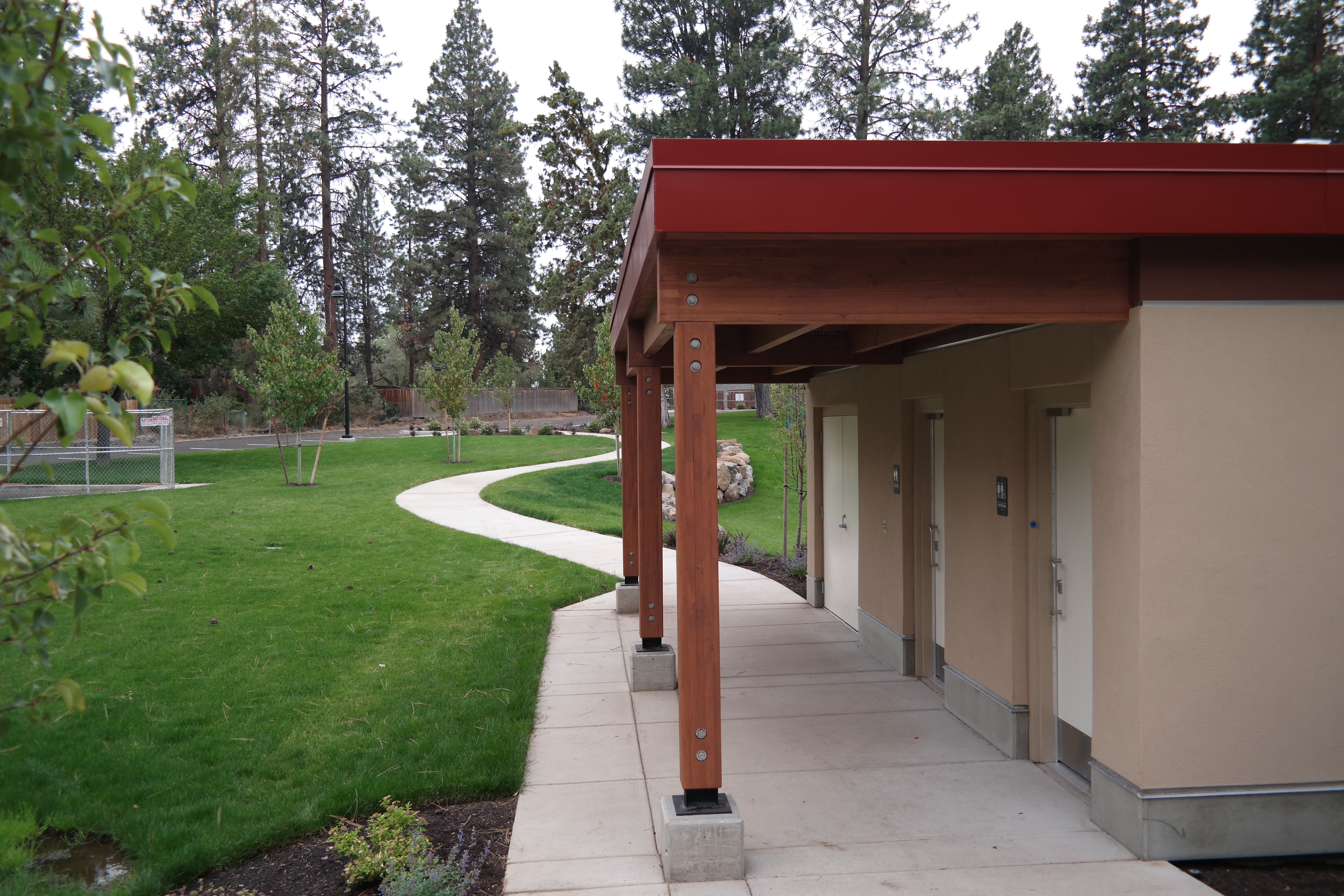 the outdoor restrooms at juniper park