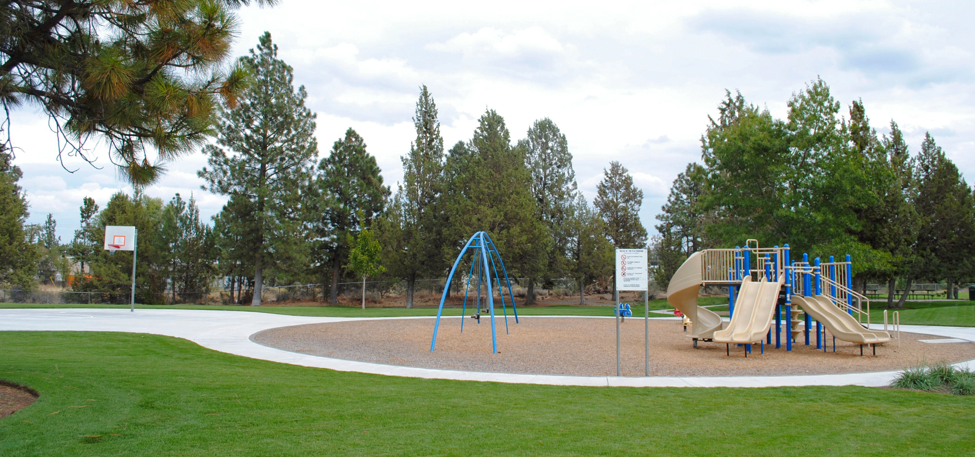The playground at Kiwanis Park.