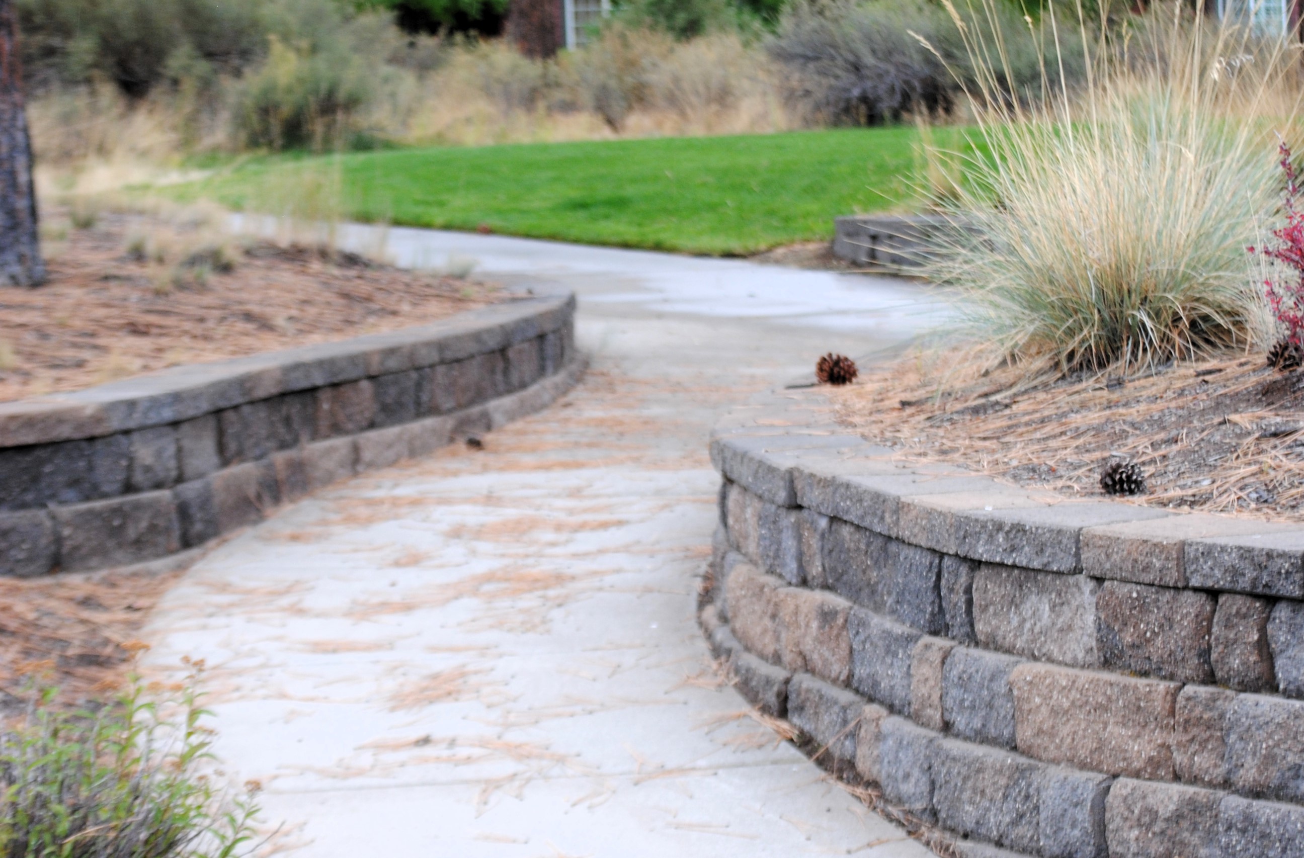 Paved pathways at Lewis and Clark park