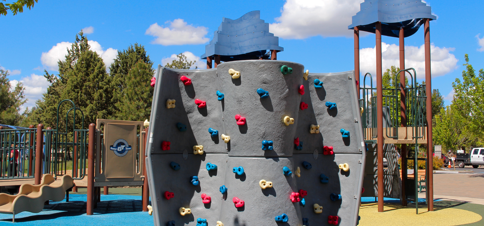 Larkspur Park climbing structure.