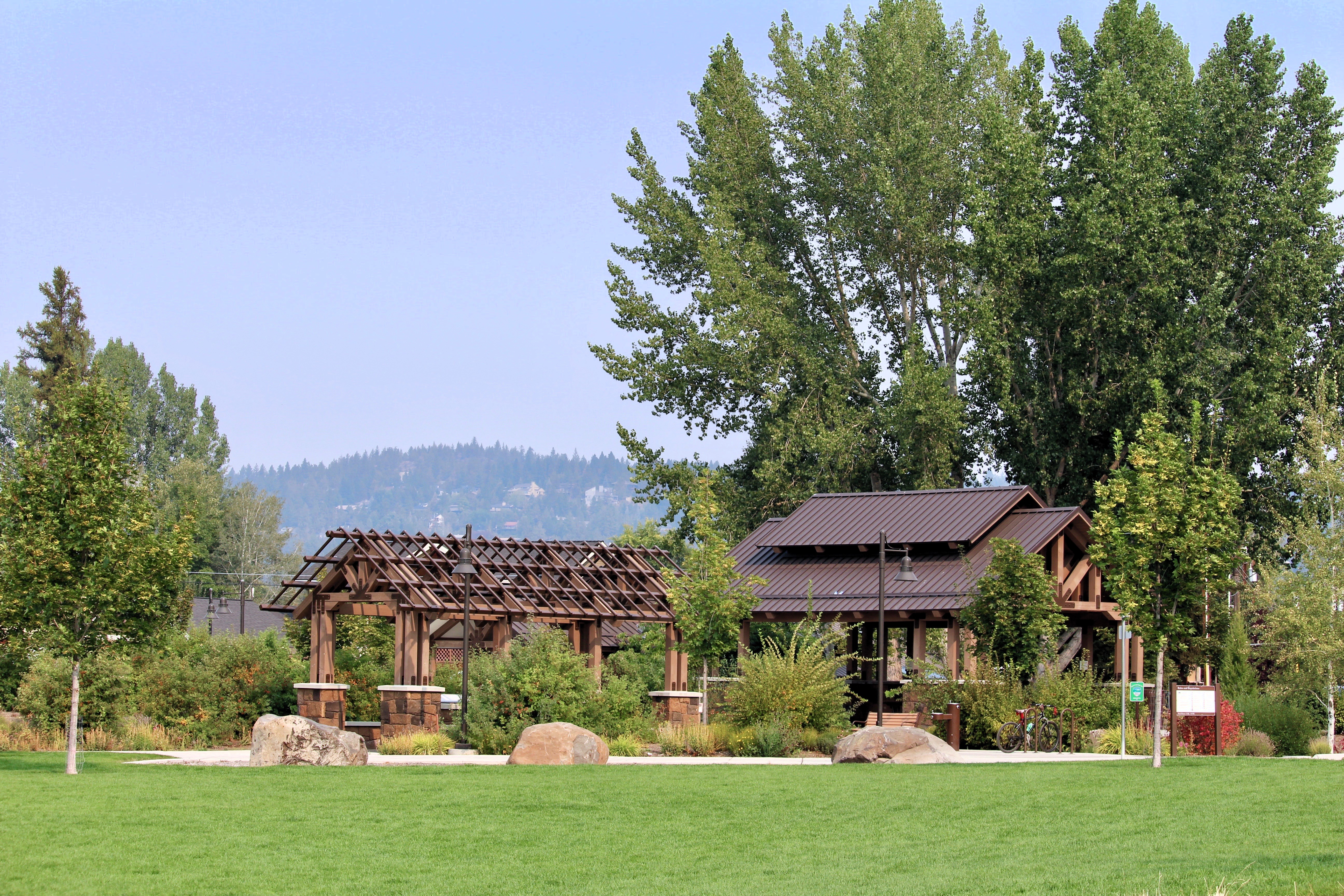 the shelter and restroom at millers landing