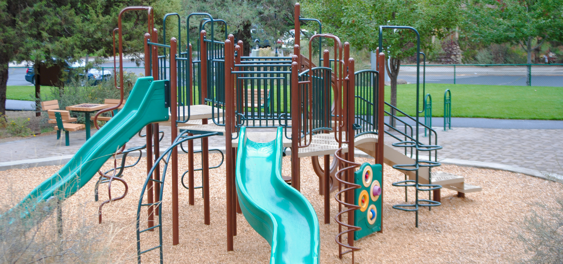 The playground at Overturf Park.