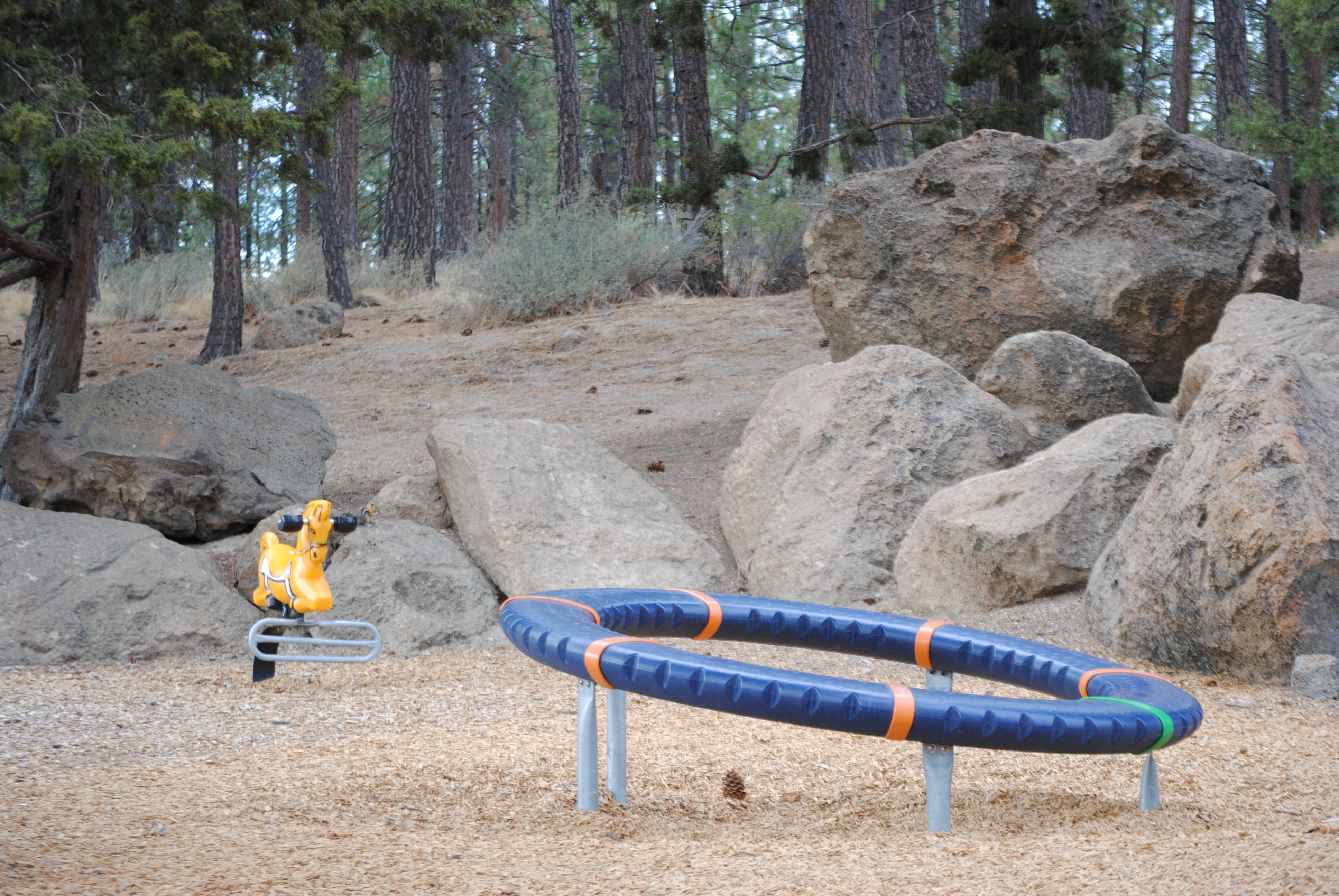 Photograph of playground installations at Skyline Sports Complex