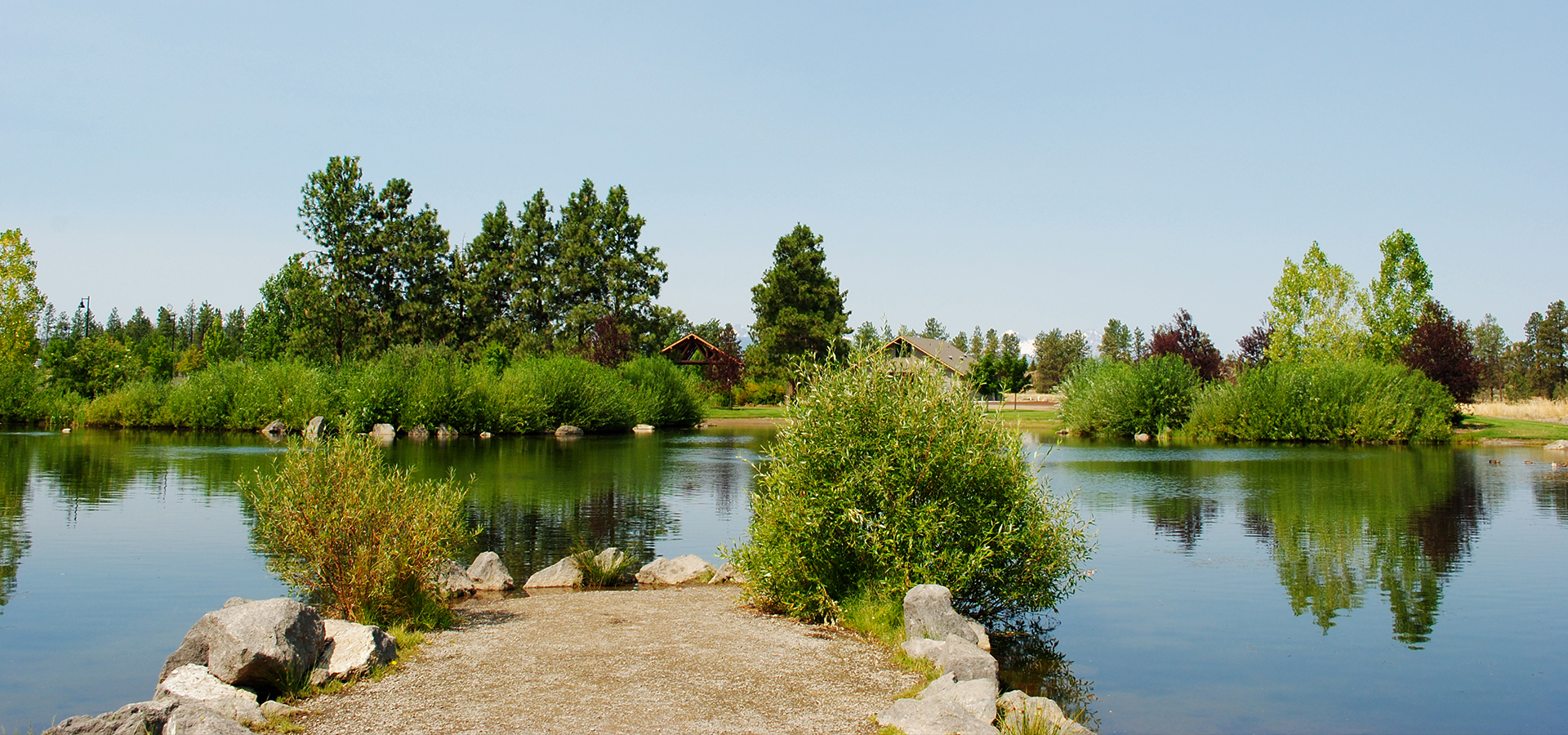 The fishing pond at Pine Nursery Park.