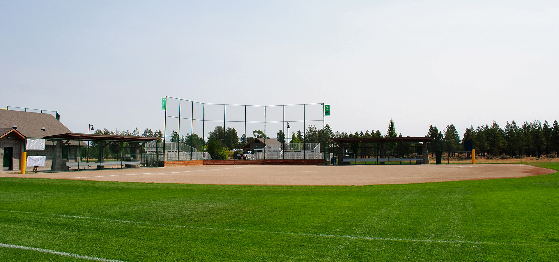A softball field at Pine Nursery Park.