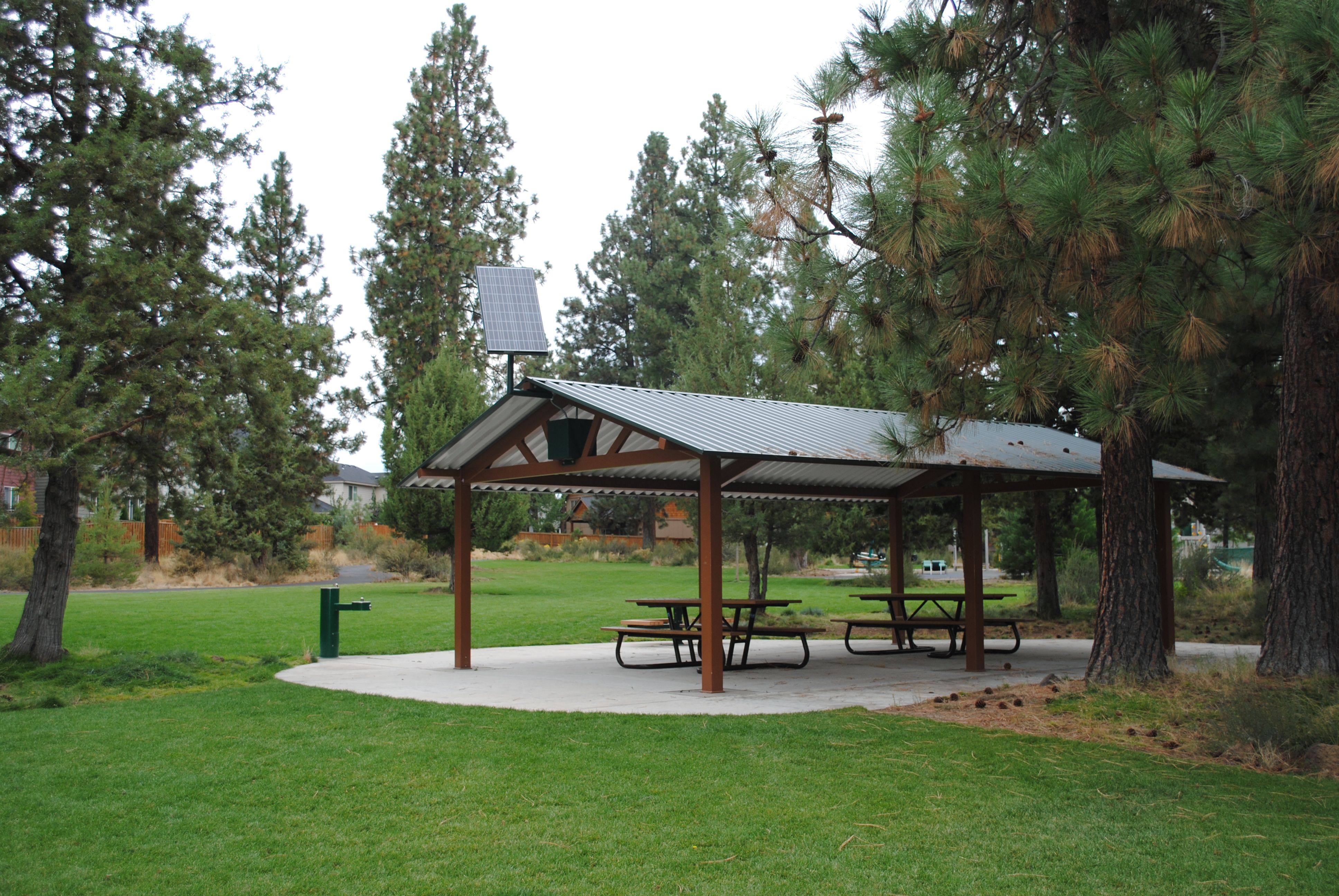 the picnic shelter at pine ridge