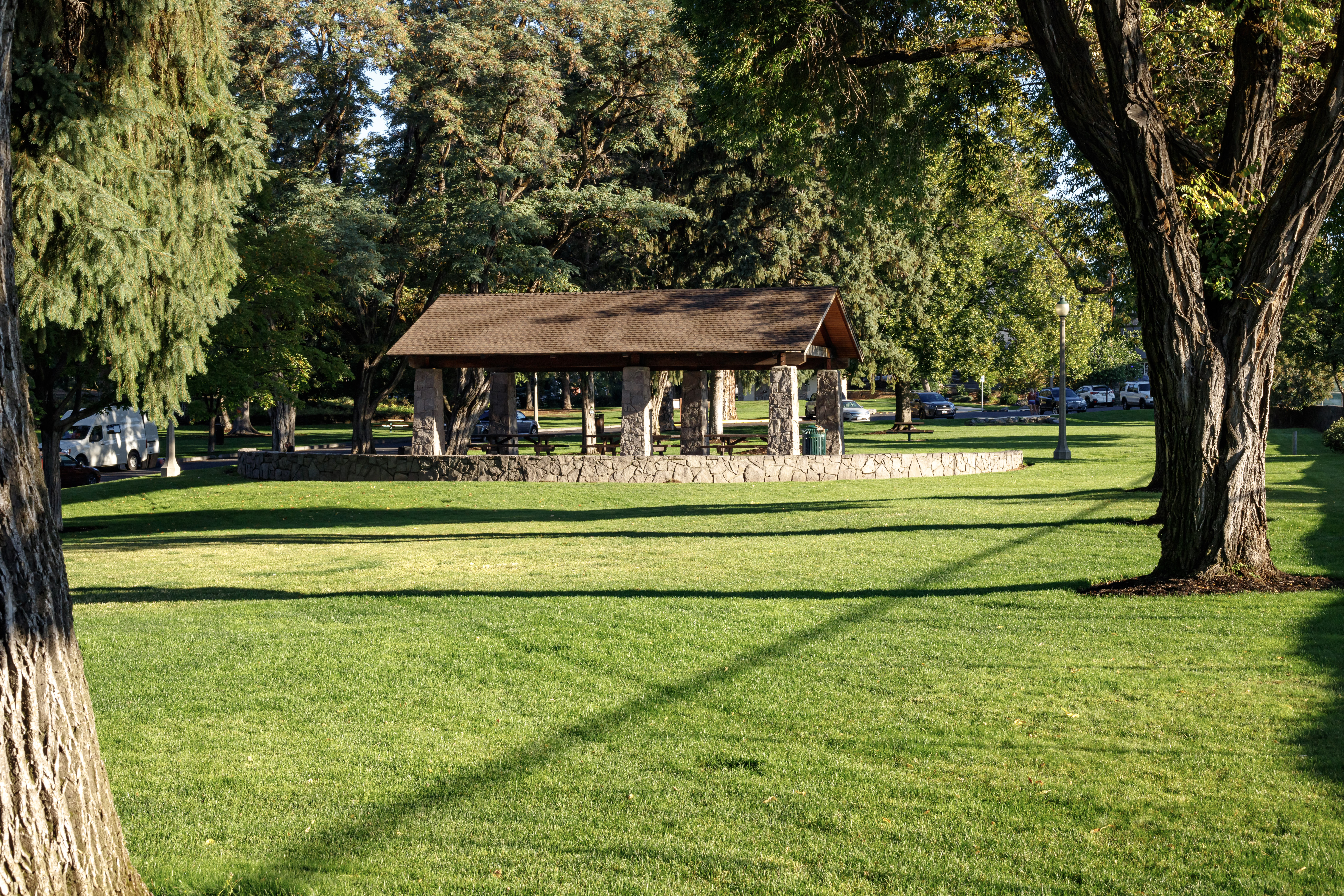 the shelter at pioneer park