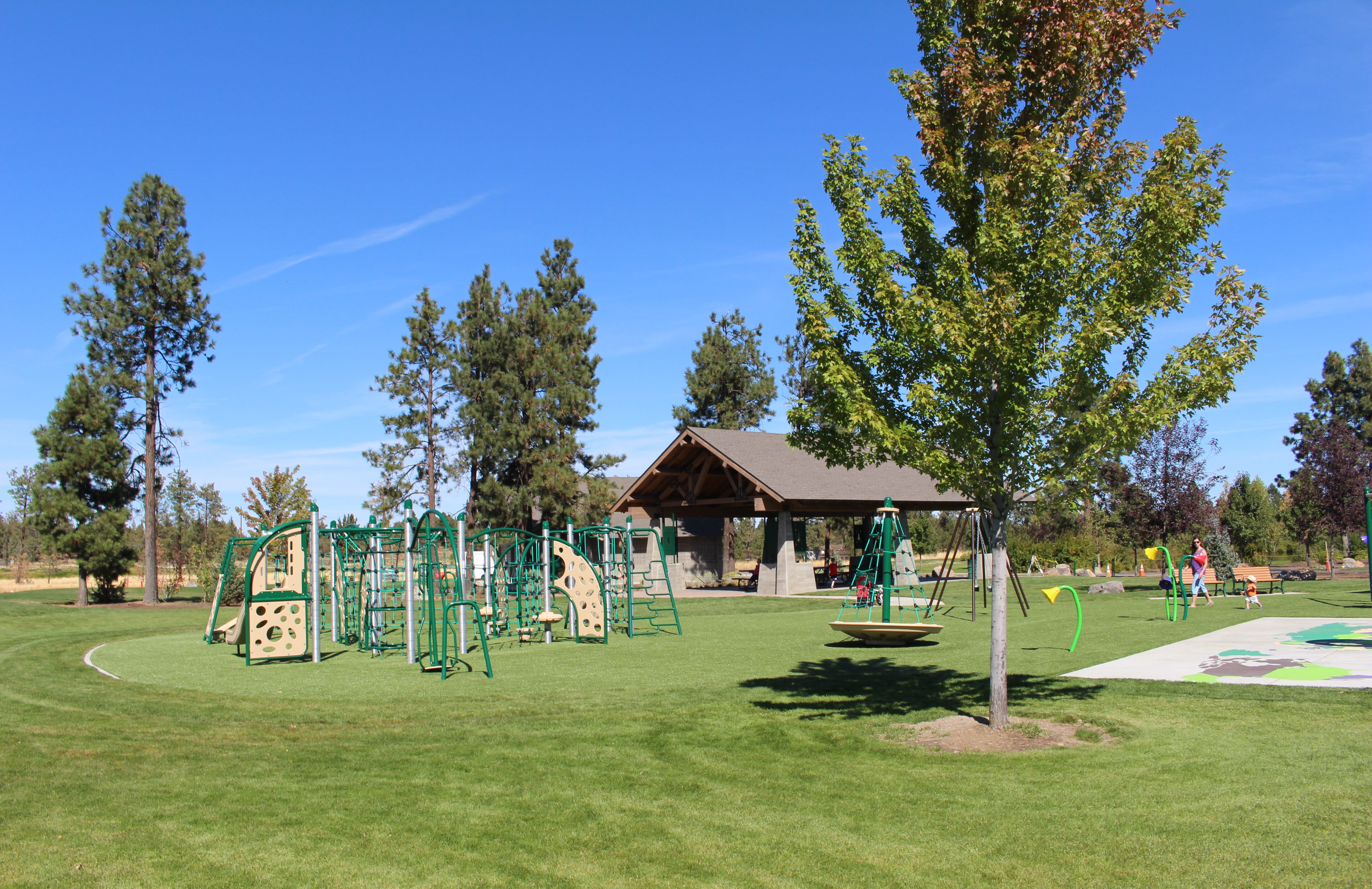 the playground and shelter at pine nursery