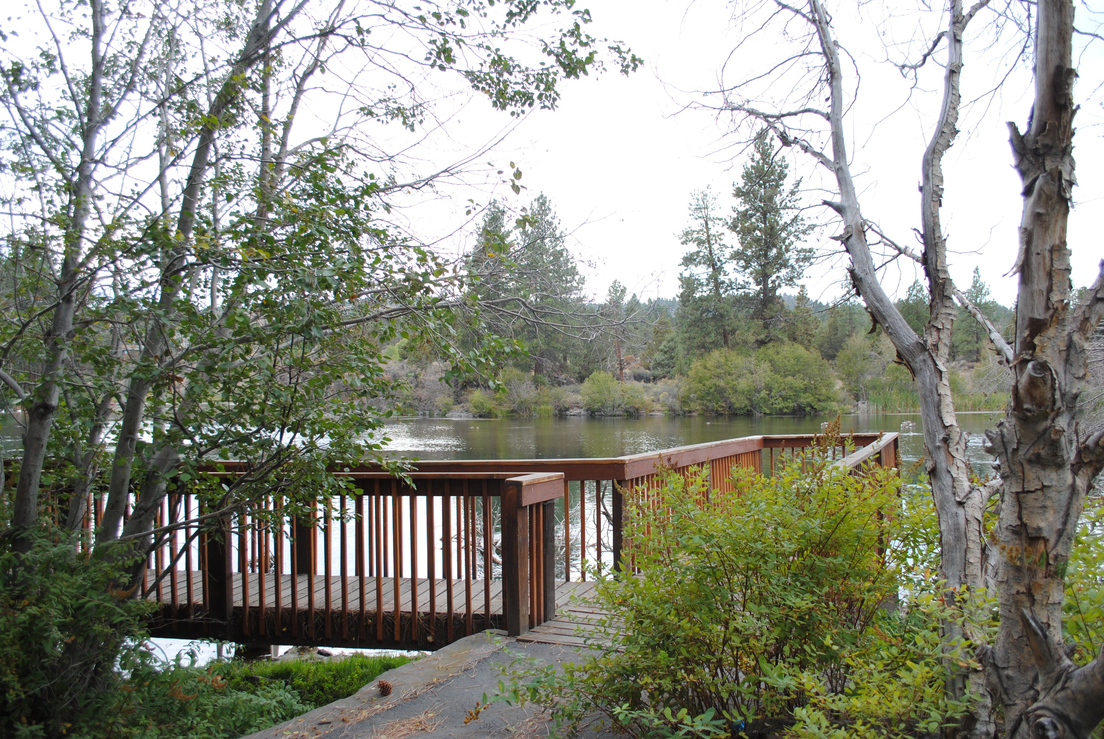 View of the deck and river at Riverview