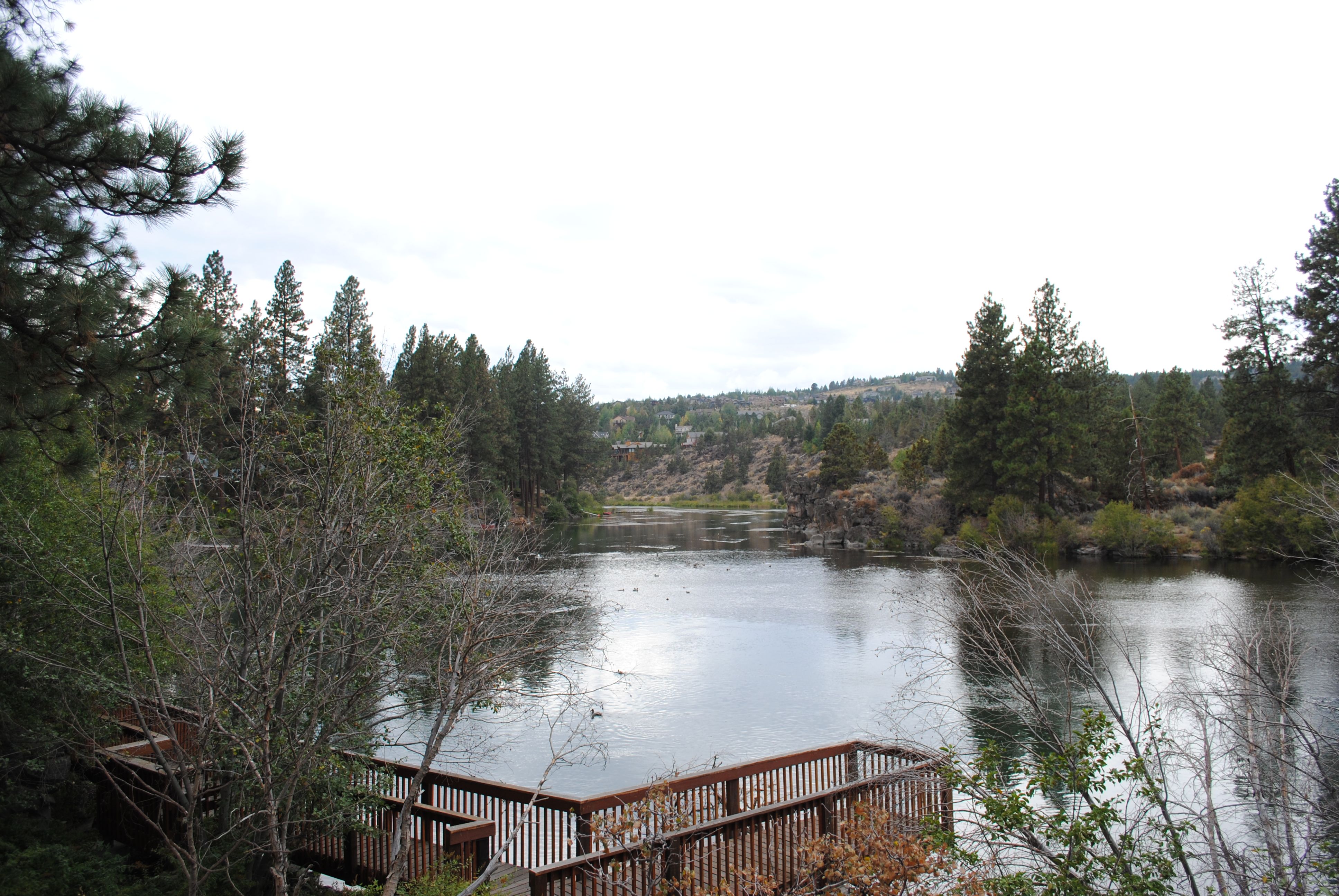 View of the deck and river at Riverview