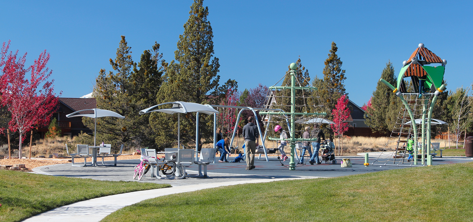 The play structure at Rockridge Park.