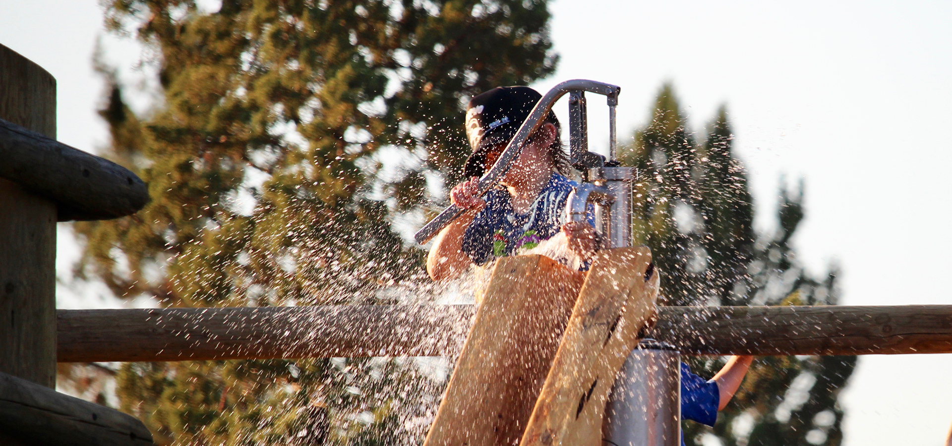 a child playing with the water at Rockridge Park