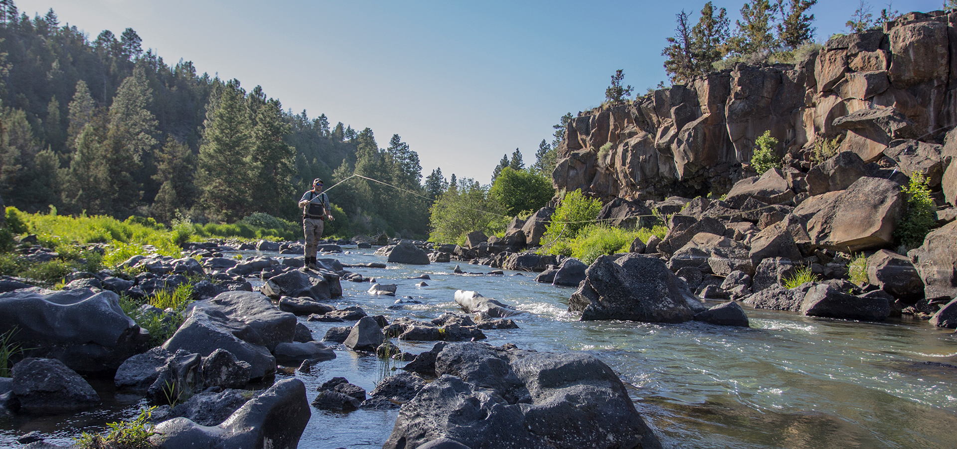 River and cliffs at Sawyer Park