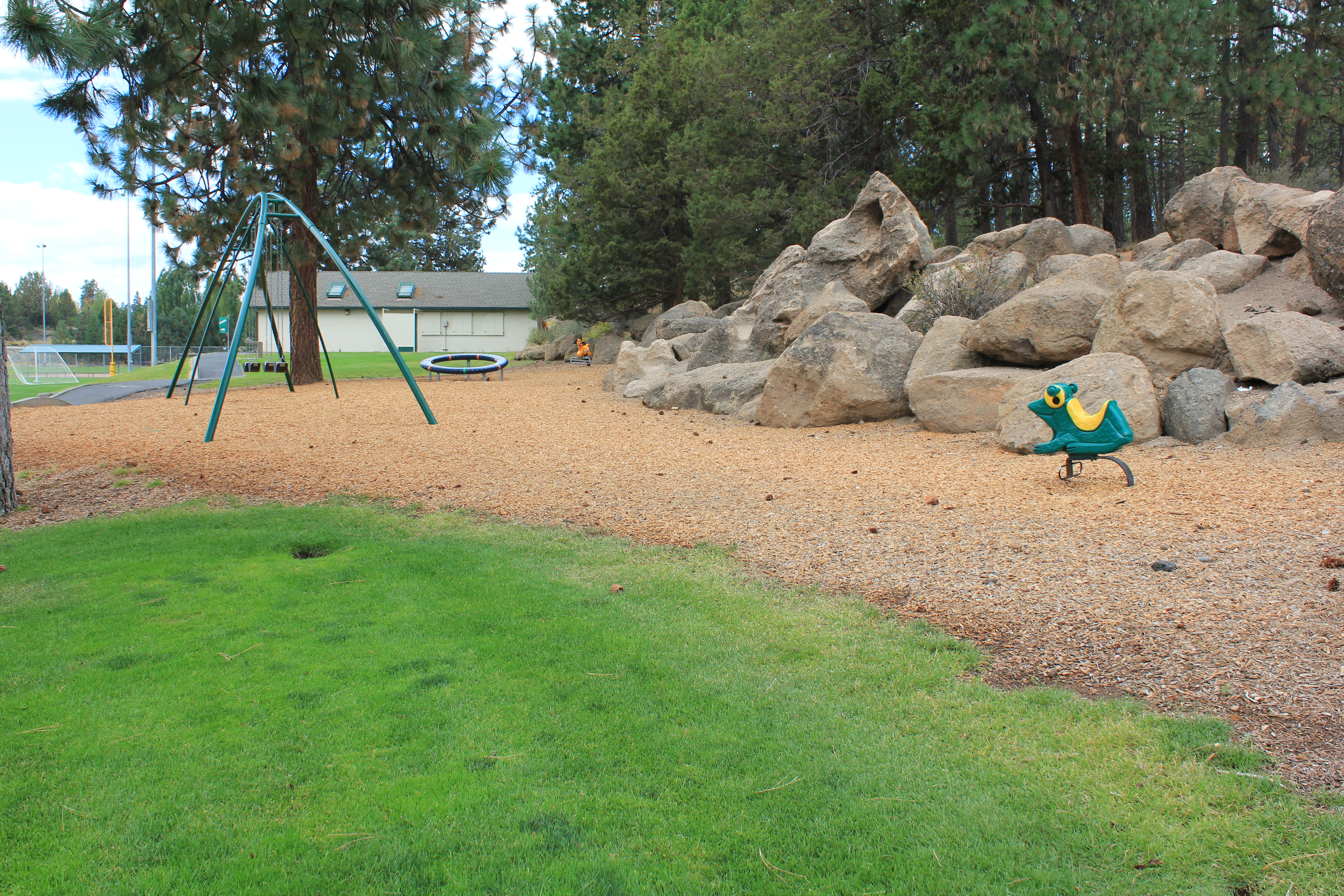 Photograph of playground installations at Skyline Sports Complex