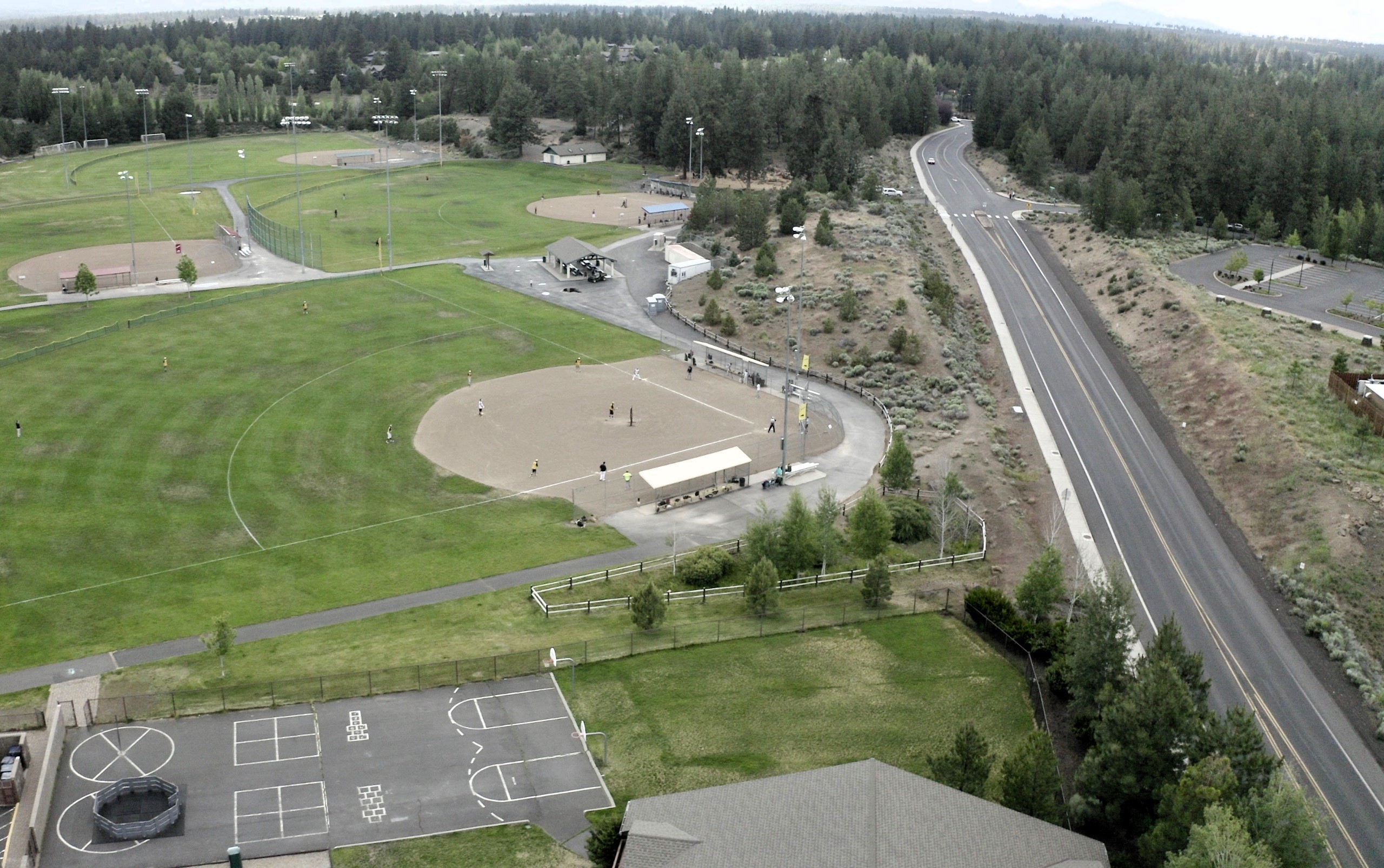 Aerial photograph of Skyline Sports Complex