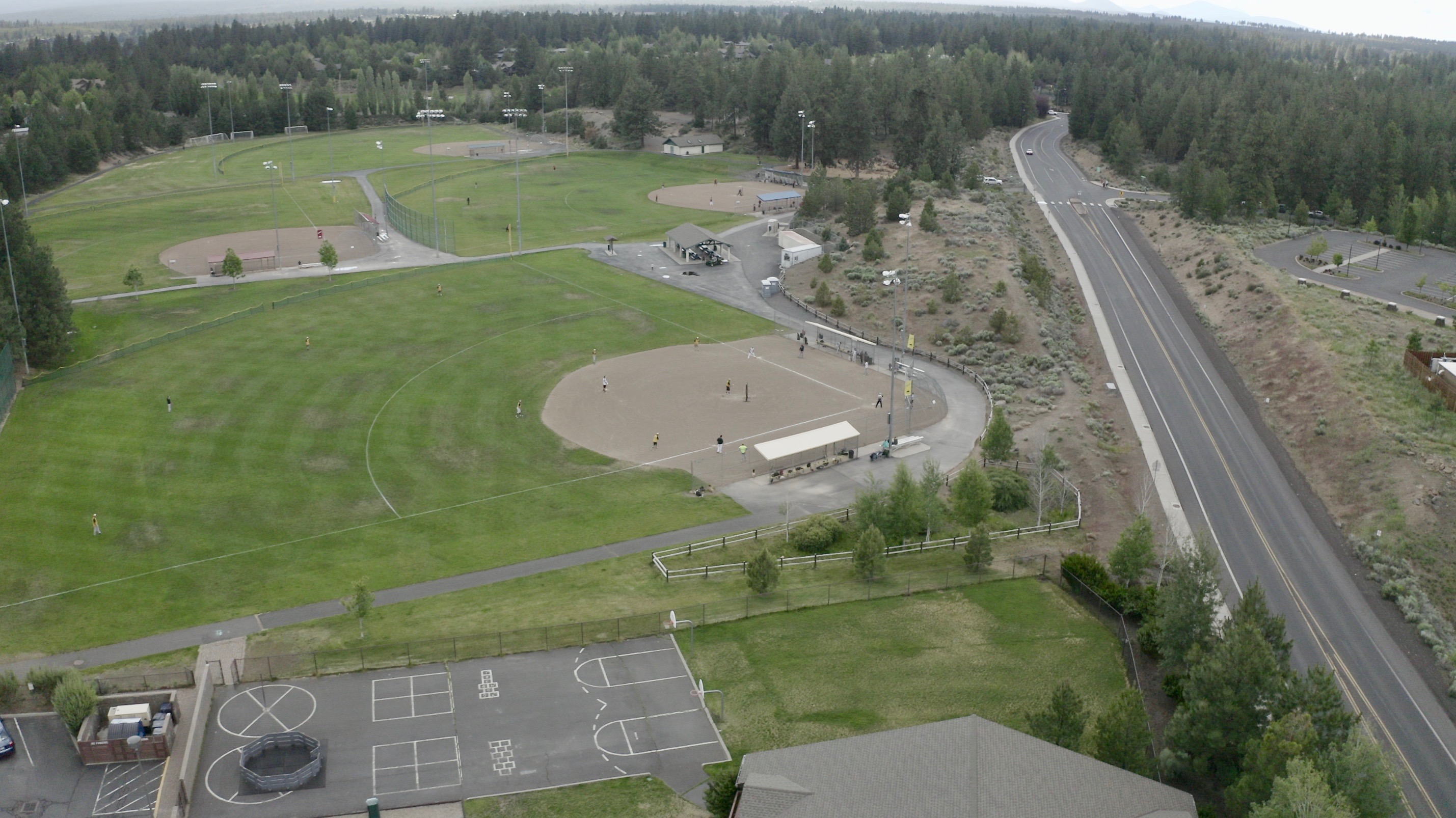 Aerial image of Skyline Sports Complex.