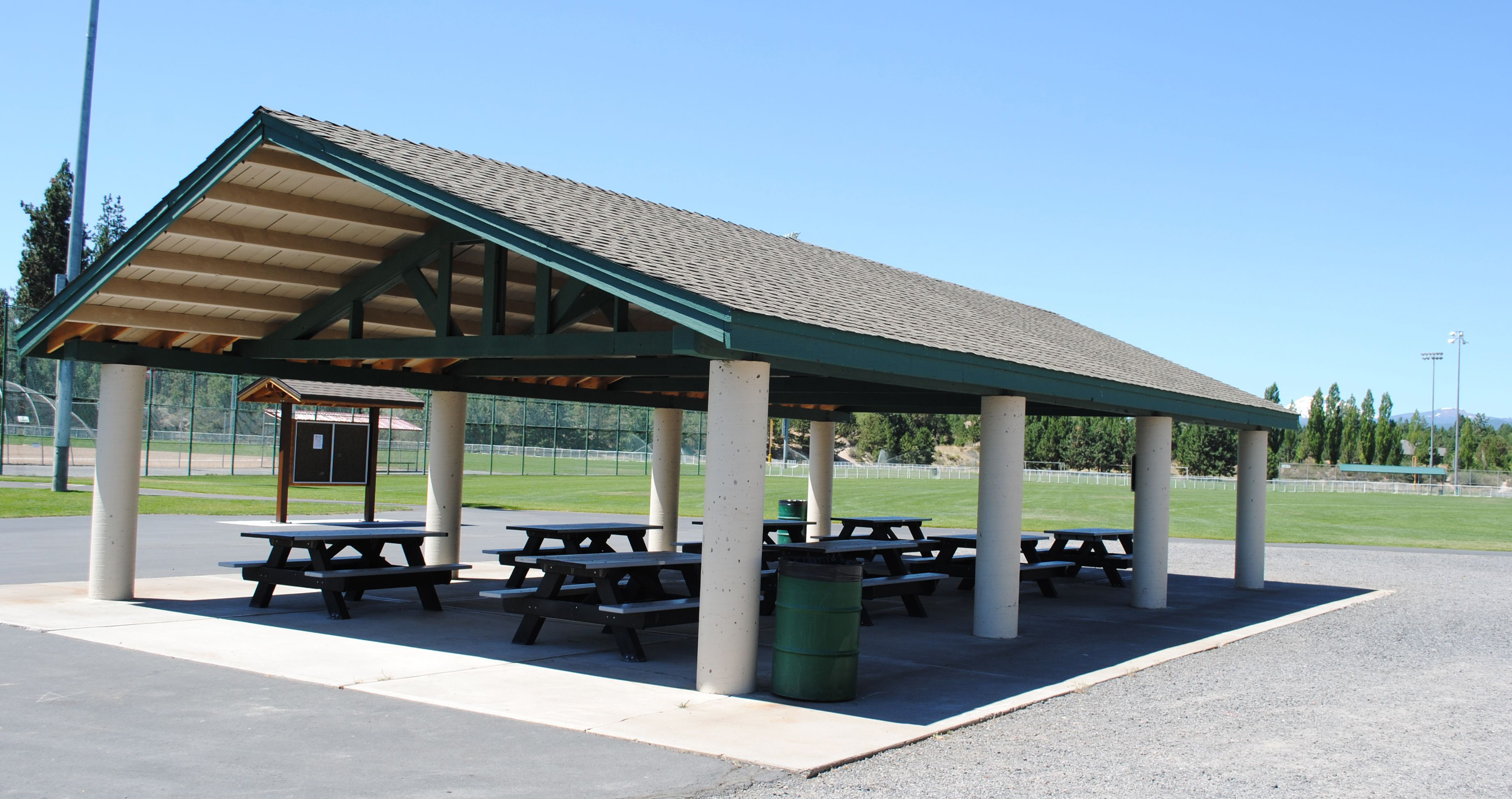 Photograph of Skyline Sports Complex park shelter