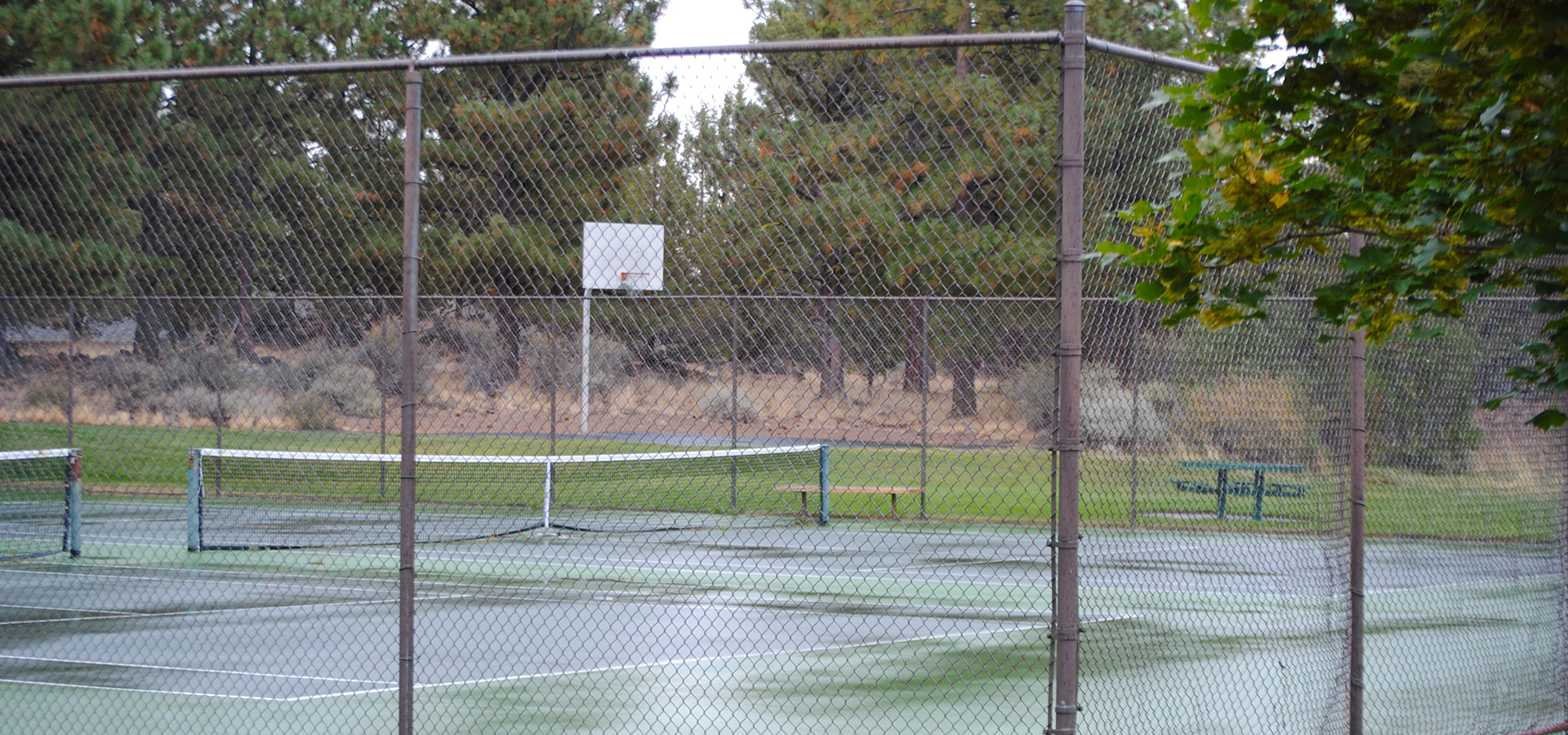 The tennis courts at Summit Park.