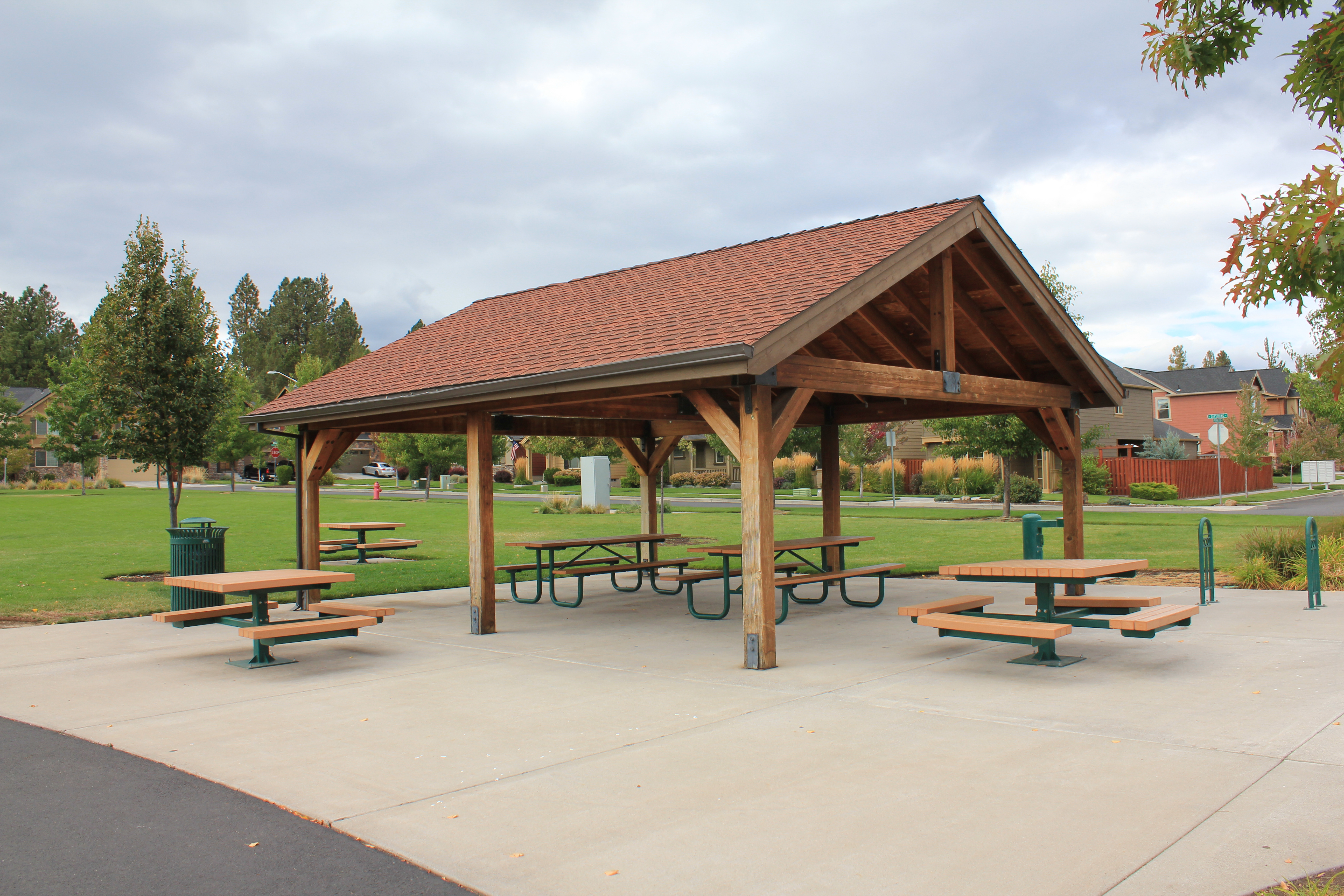 The shelter at Sun Meadow Park