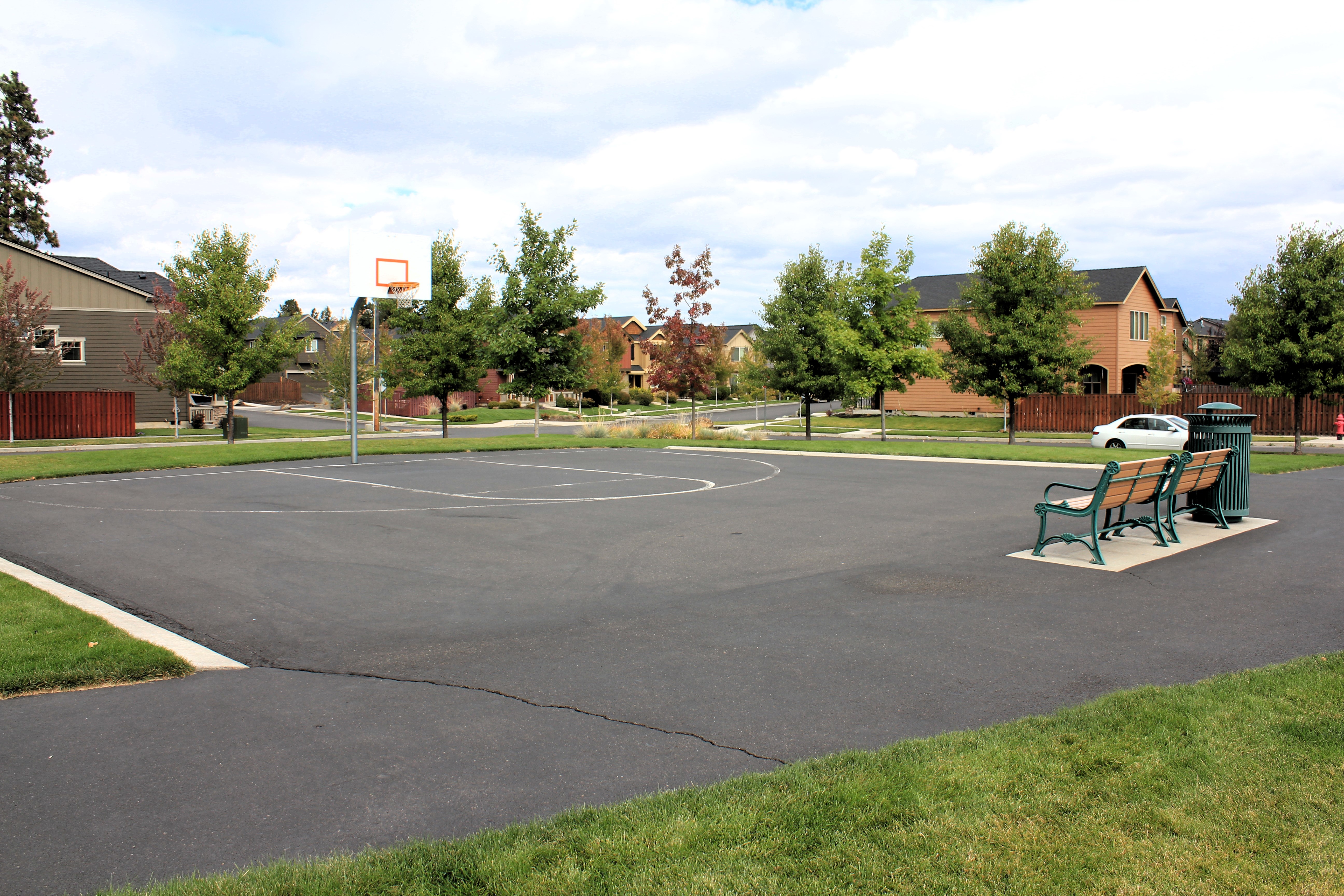 The basketball court at Sun Meadow Park