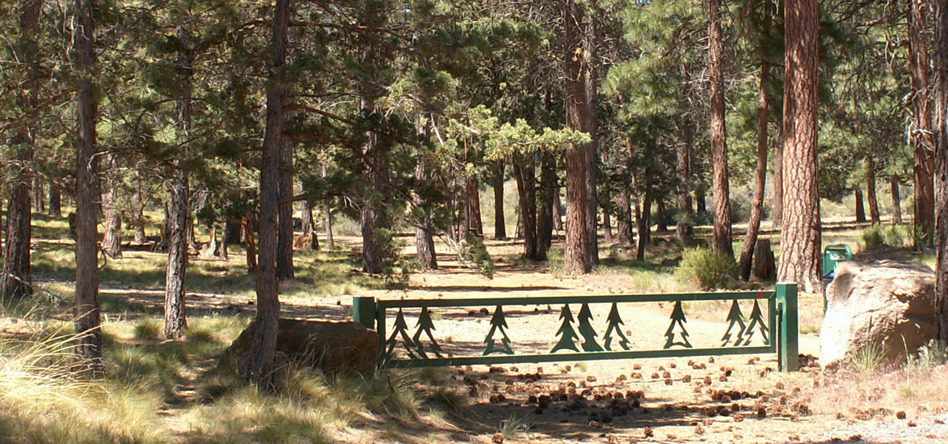 a gate at Sunset View Park.