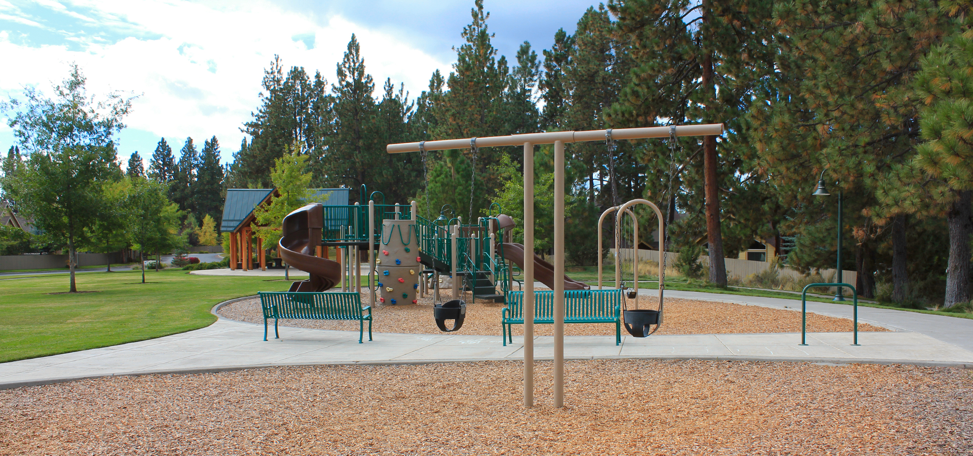 The playground at Wildflower Park.
