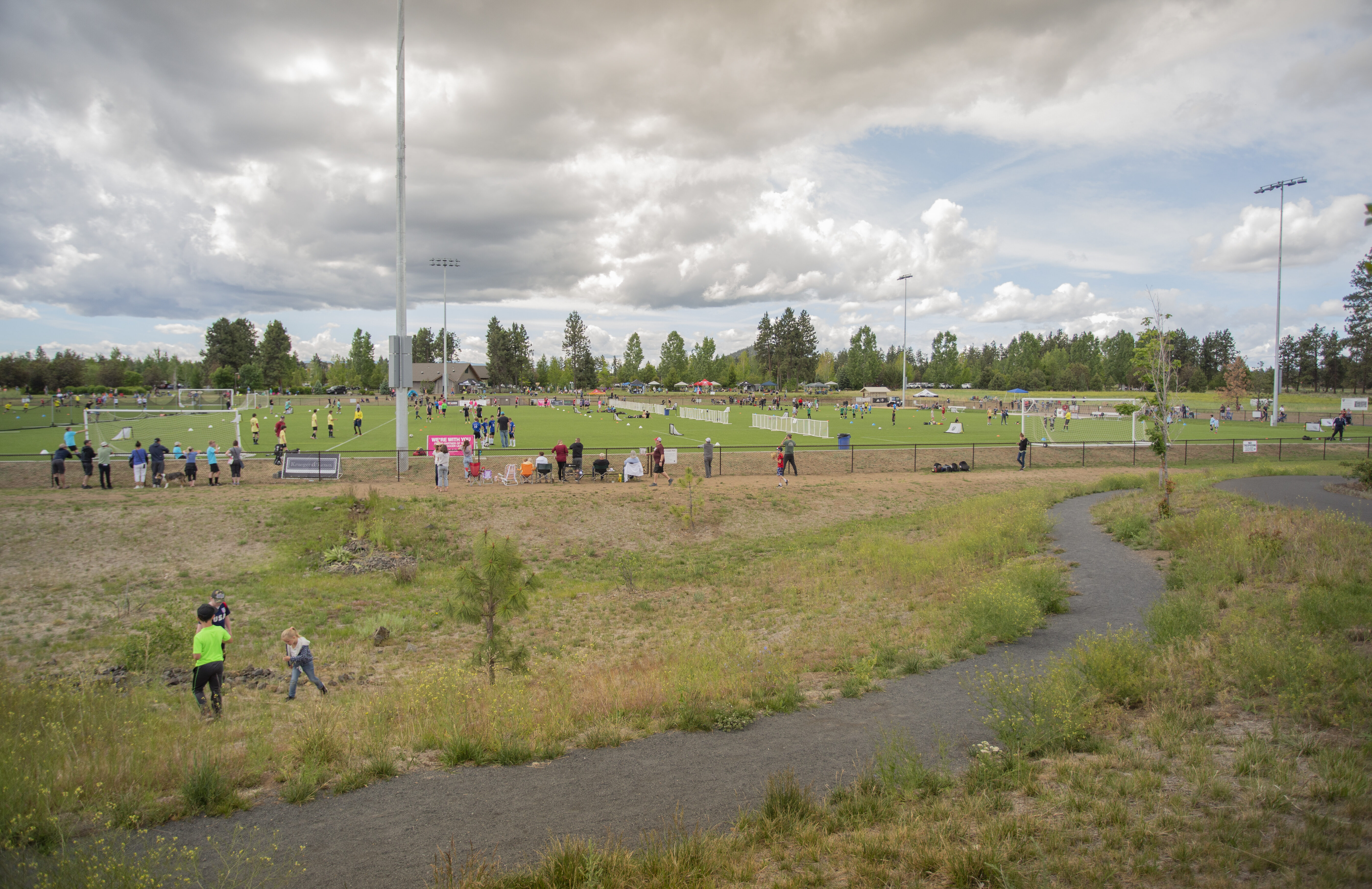 sports fields at pine nursery park
