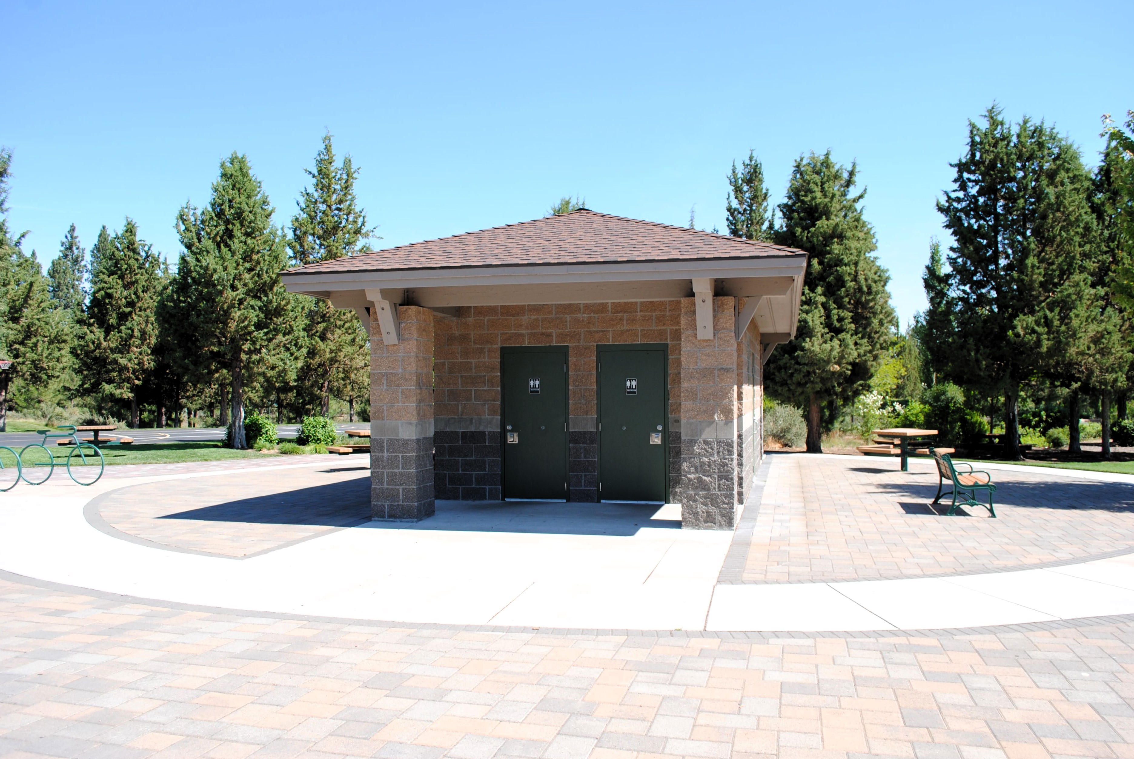 permanent restroom facilities at larkspur park