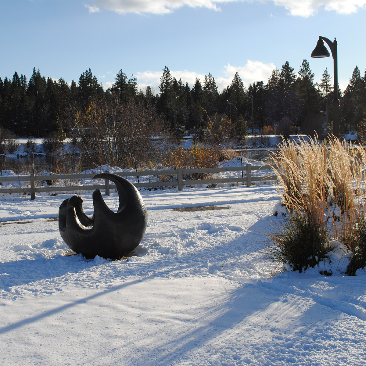 Riverbend Park in the winter.