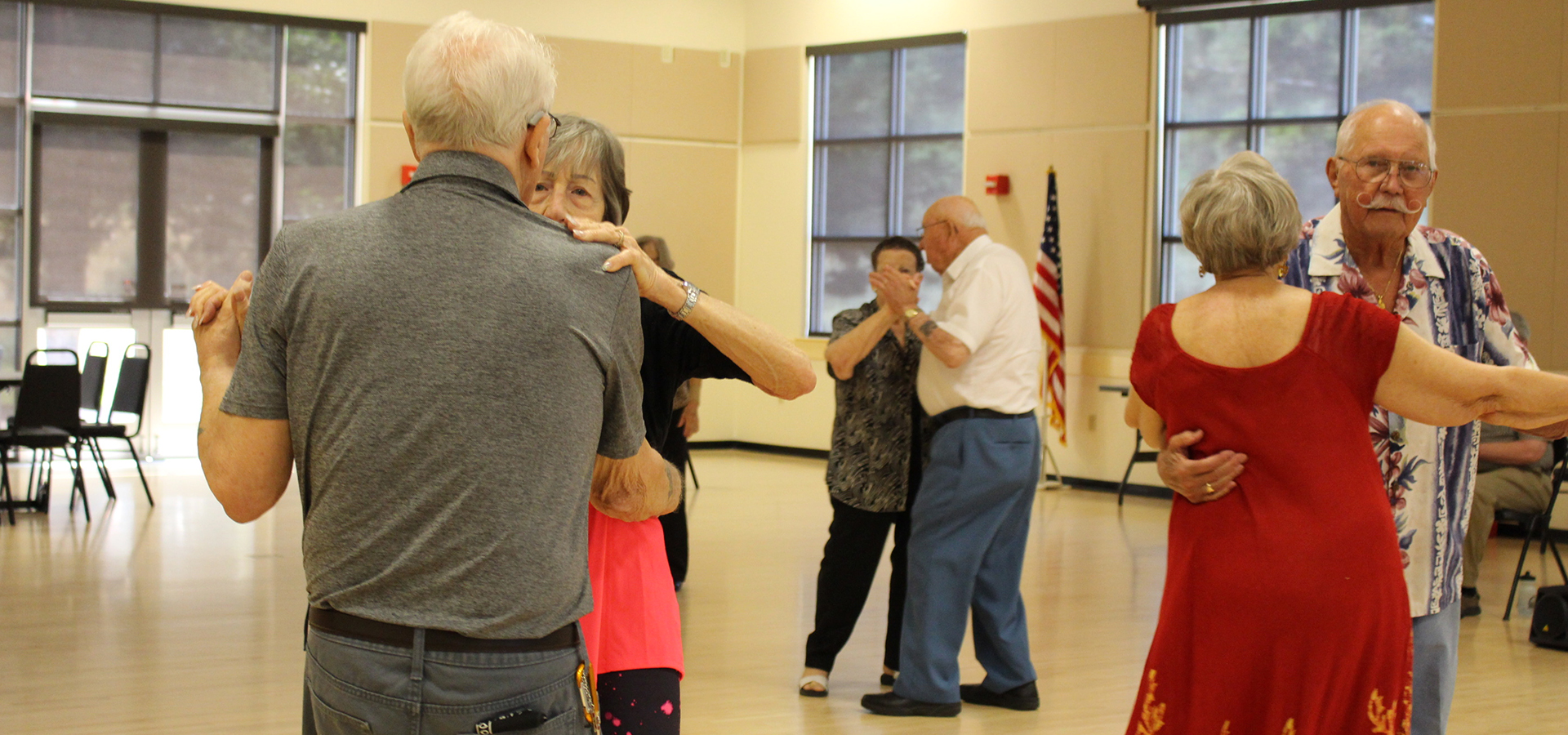 A ballroom dance class at the Bend Senior Center.