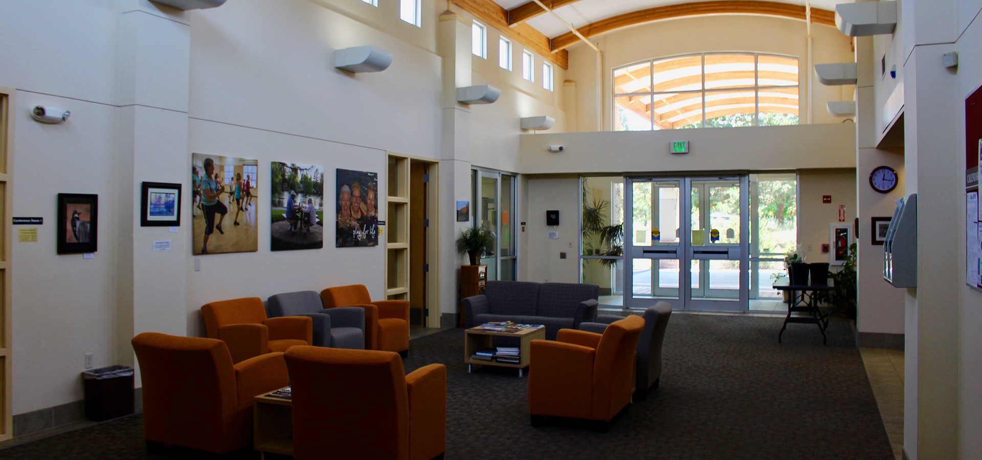 The Bend Senior Center lobby and entrance.