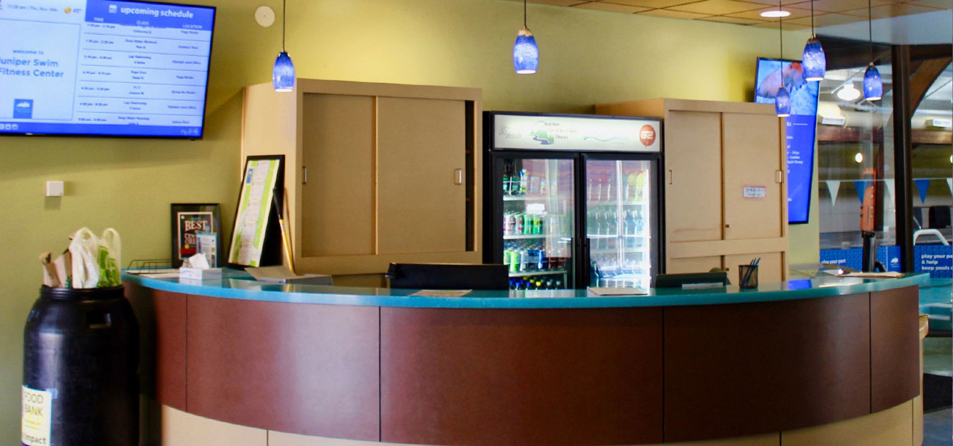 Picture of Juniper's front desk.