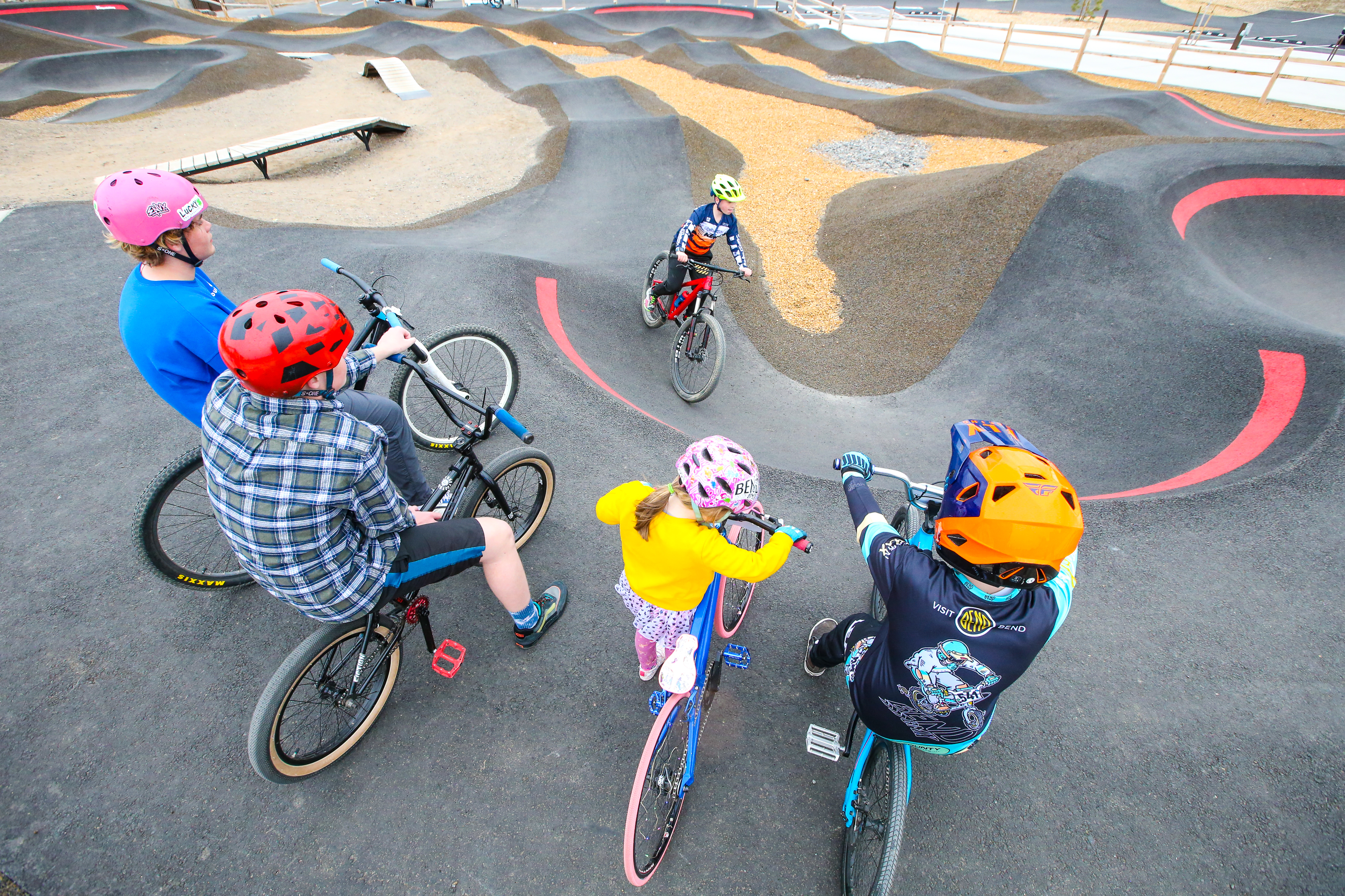 Big Sky Bike Park parking and bike racks